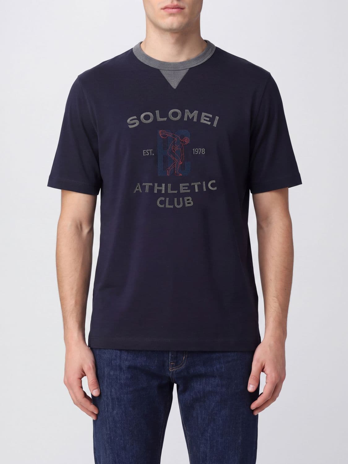 Brunello Cucinelli Printed Short-Sleeved Cotton T-Shirt