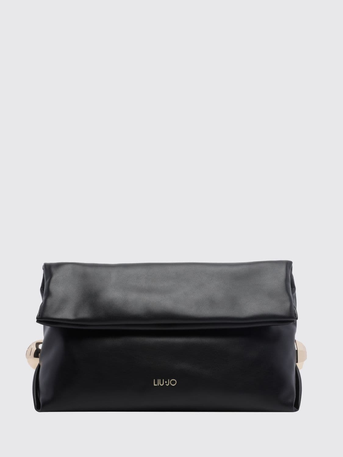 Liu Jo Faux Leather Clutch with Contrast Logo and Removable Strap · OS