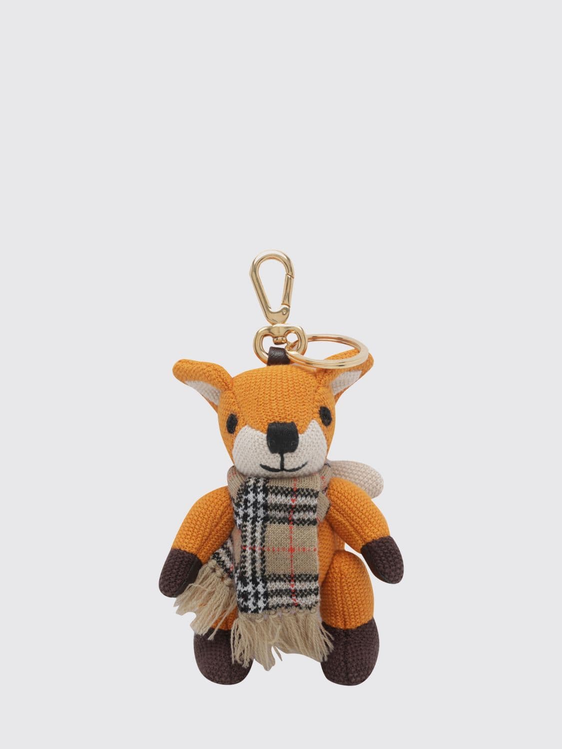Burberry Animal-Shaped Vintage Check Cotton Keyring · OS