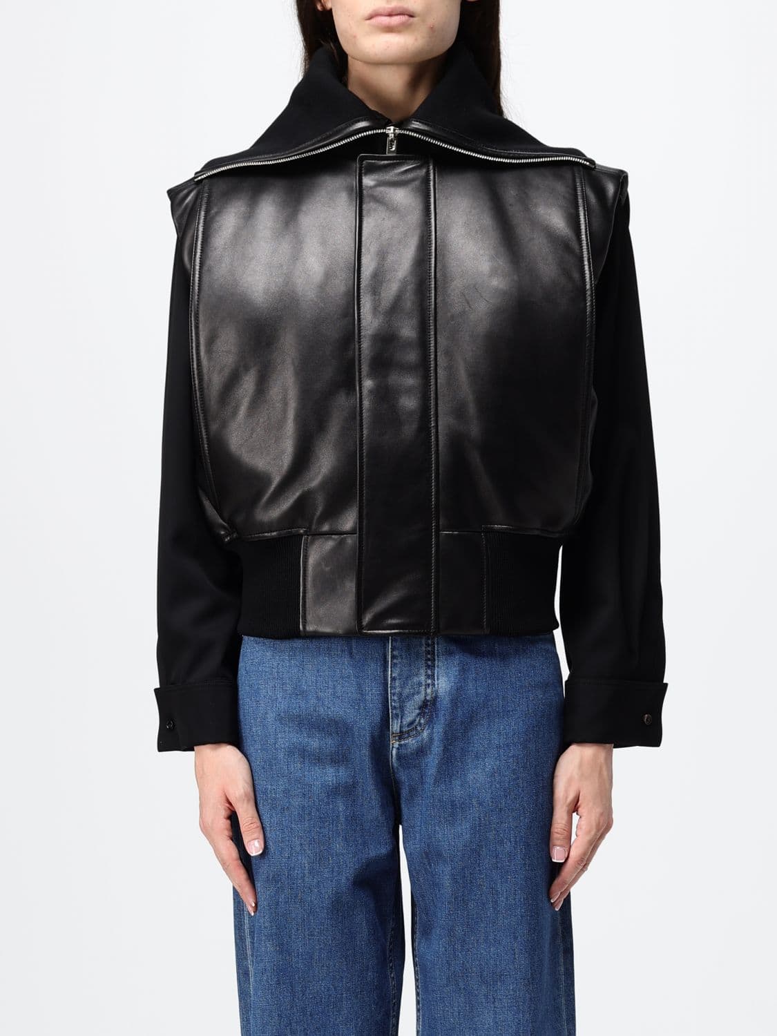 Bottega Veneta Padded Lambskin Leather Vest with a Relaxed Fit