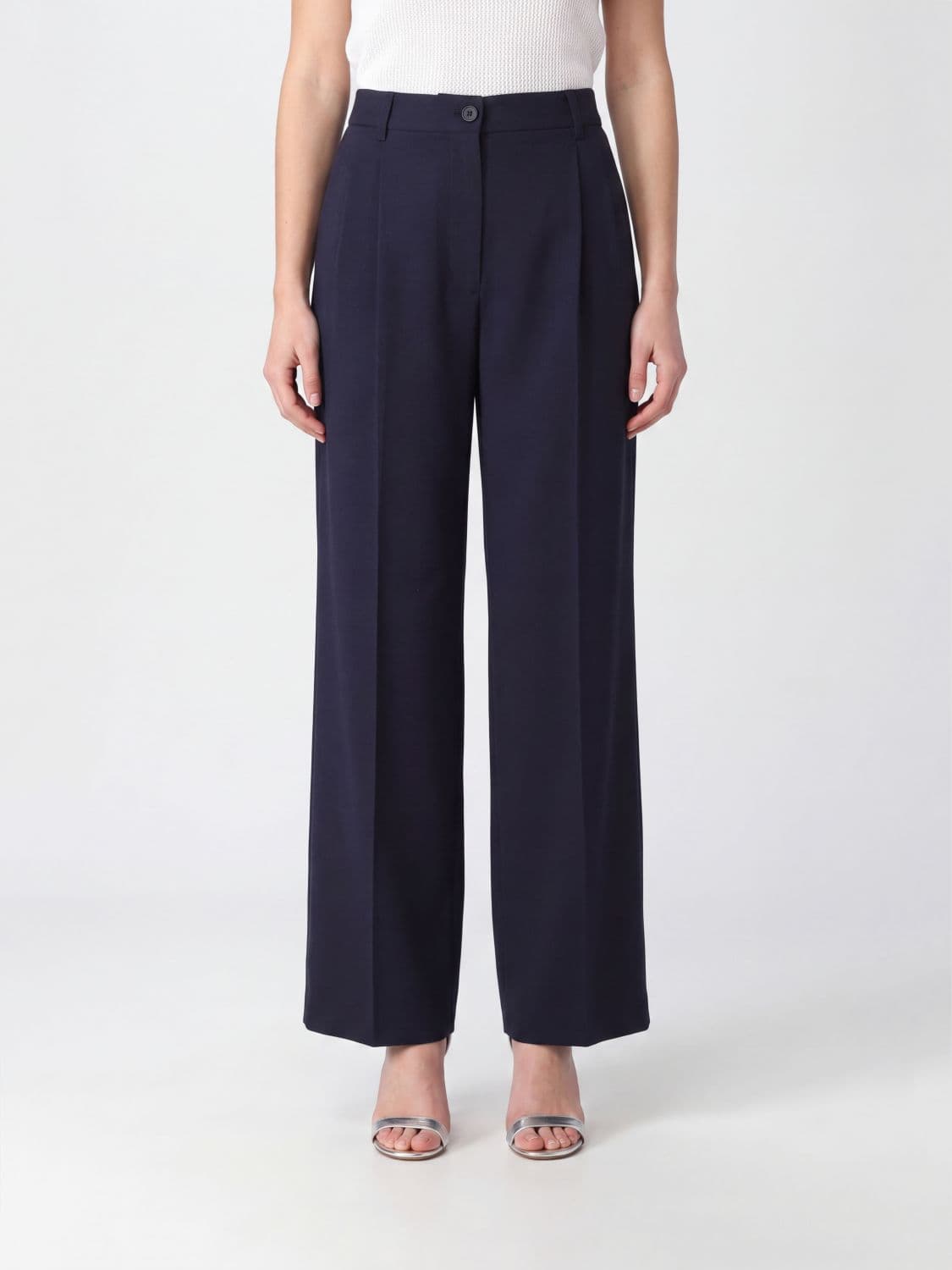 A.p.c. A. P.C. Ginny High-Waisted Wide-Leg Virgin Wool-Blend Trousers