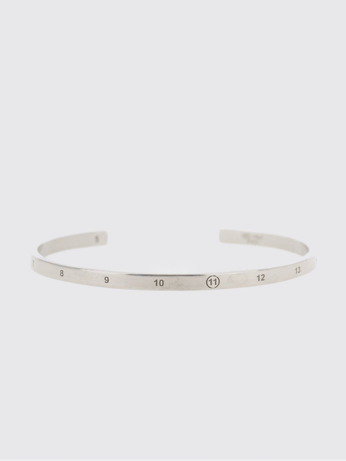 Maison Margiela Bangle Bracelet in 925 Silver with an Engraved Numeric Logo