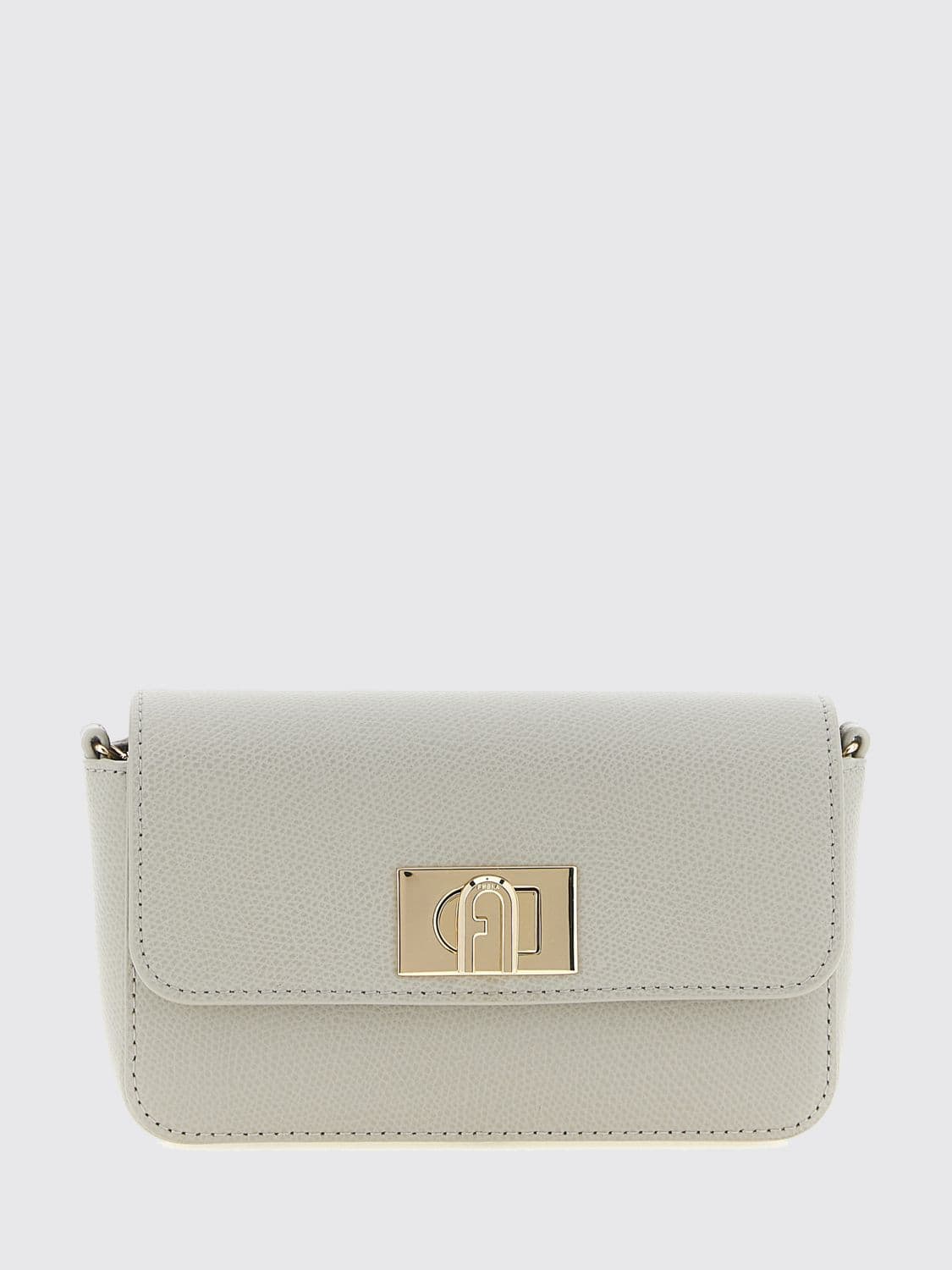 Furla 1927 Mini Grained Leather Bag with Twist-Lock Closure