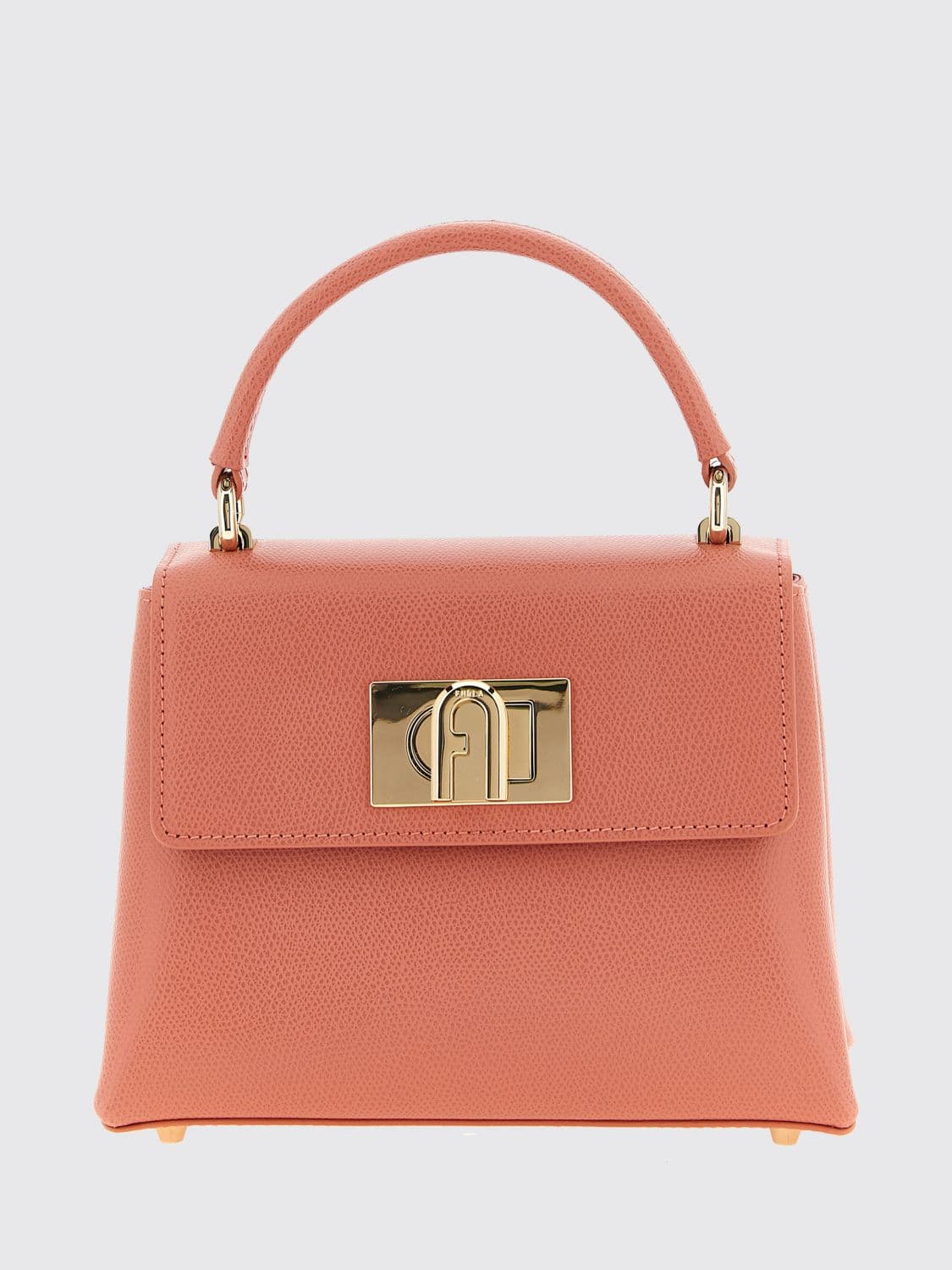 Furla 1927 Mini Grained Leather Top Handle Bag with Removable Strap · OS
