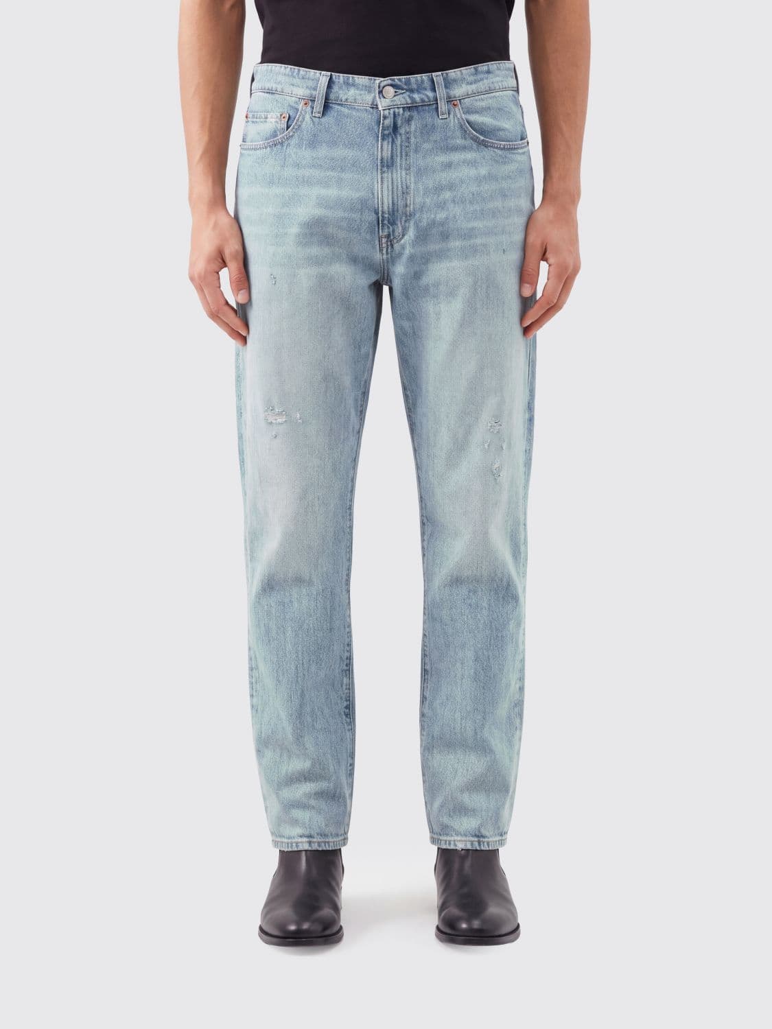 Mm6 Maison Margiela Straight-Leg Distressed-Effect Cotton Denim Jeans
