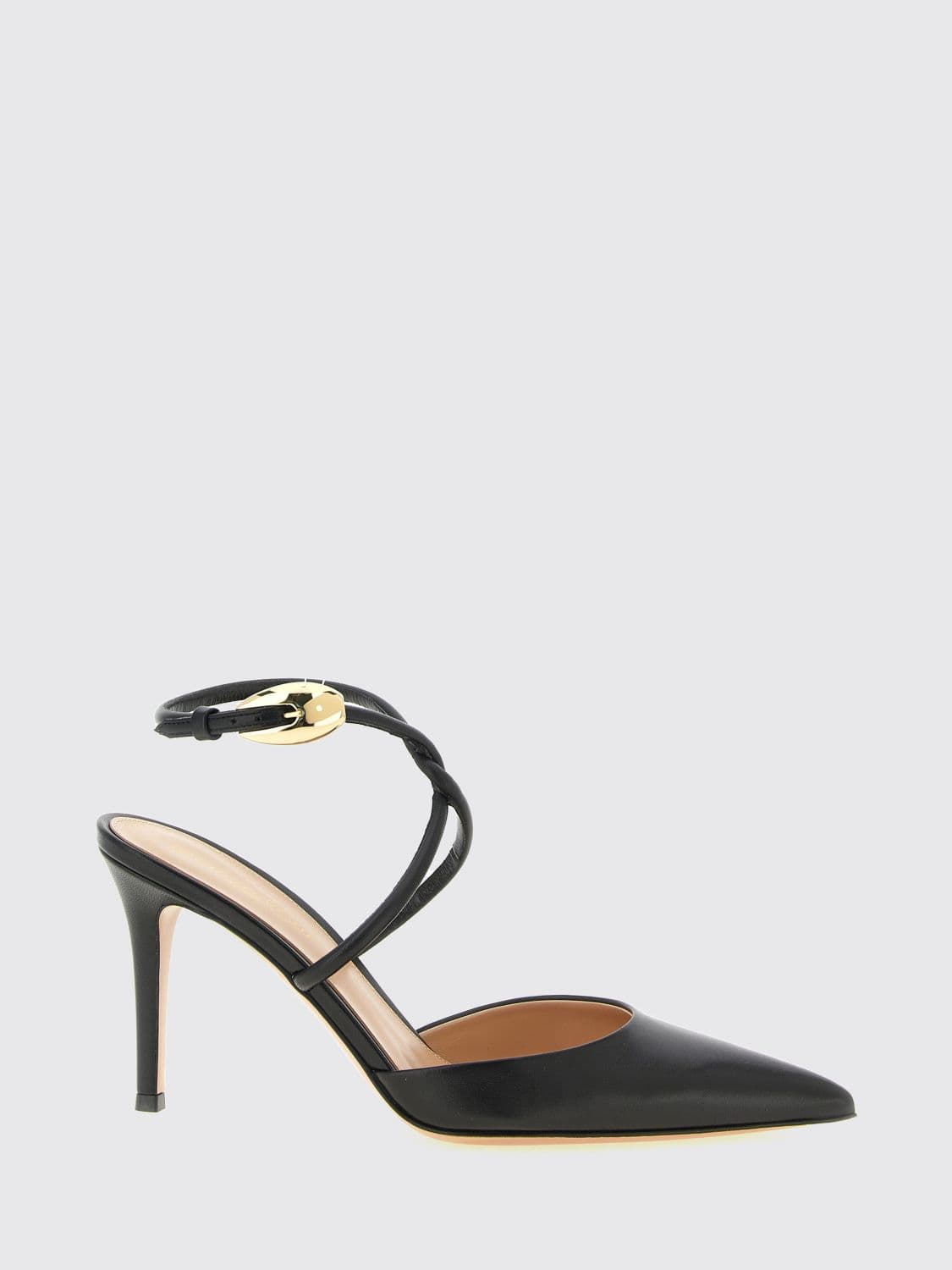 Gianvito Rossi Jungle Mamba 85 Nappa Ankle-Strap Pumps
