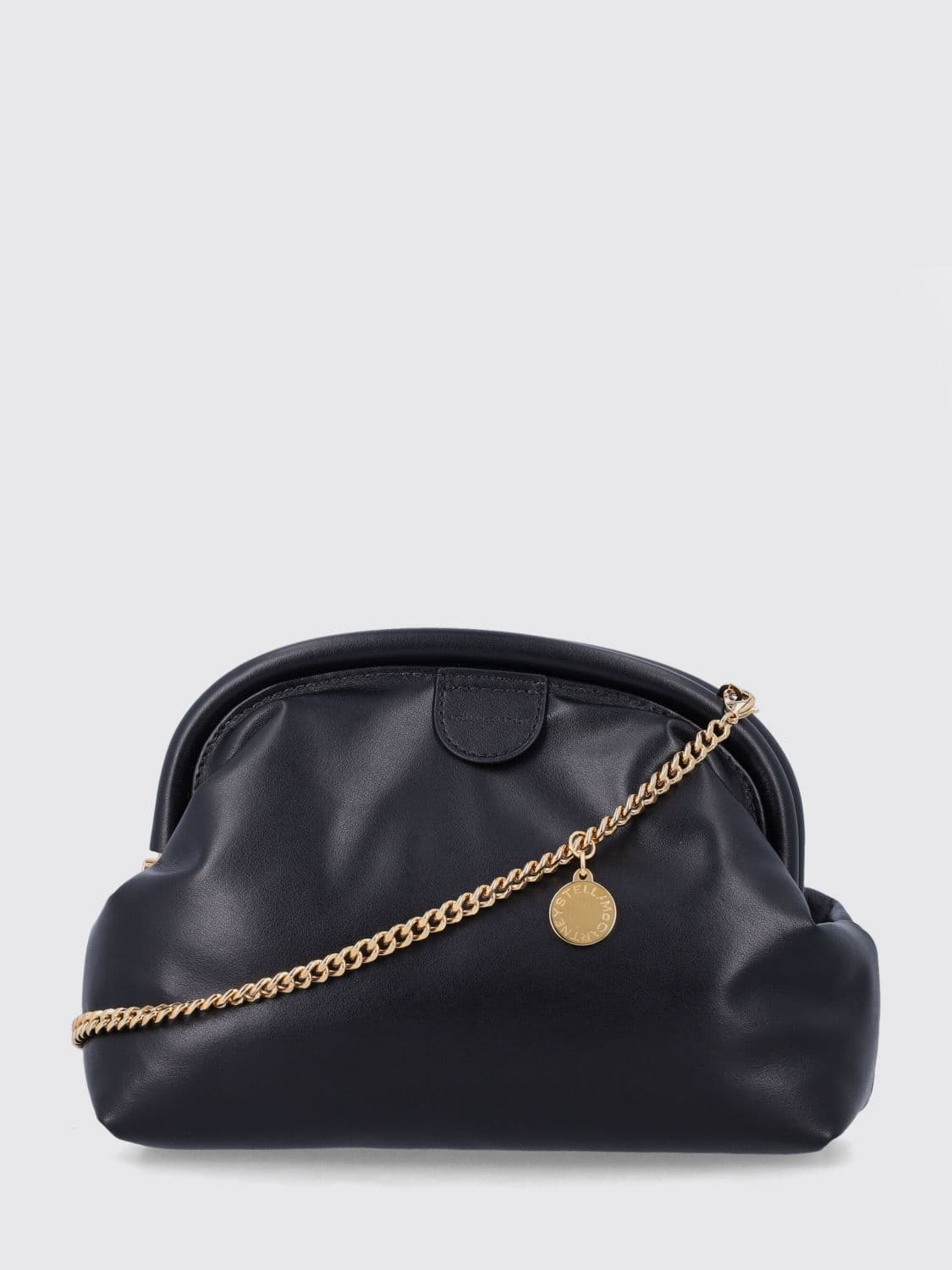 Stella Mccartney Falabella Faux Leather Hand Clutch with Chain Strap · OS