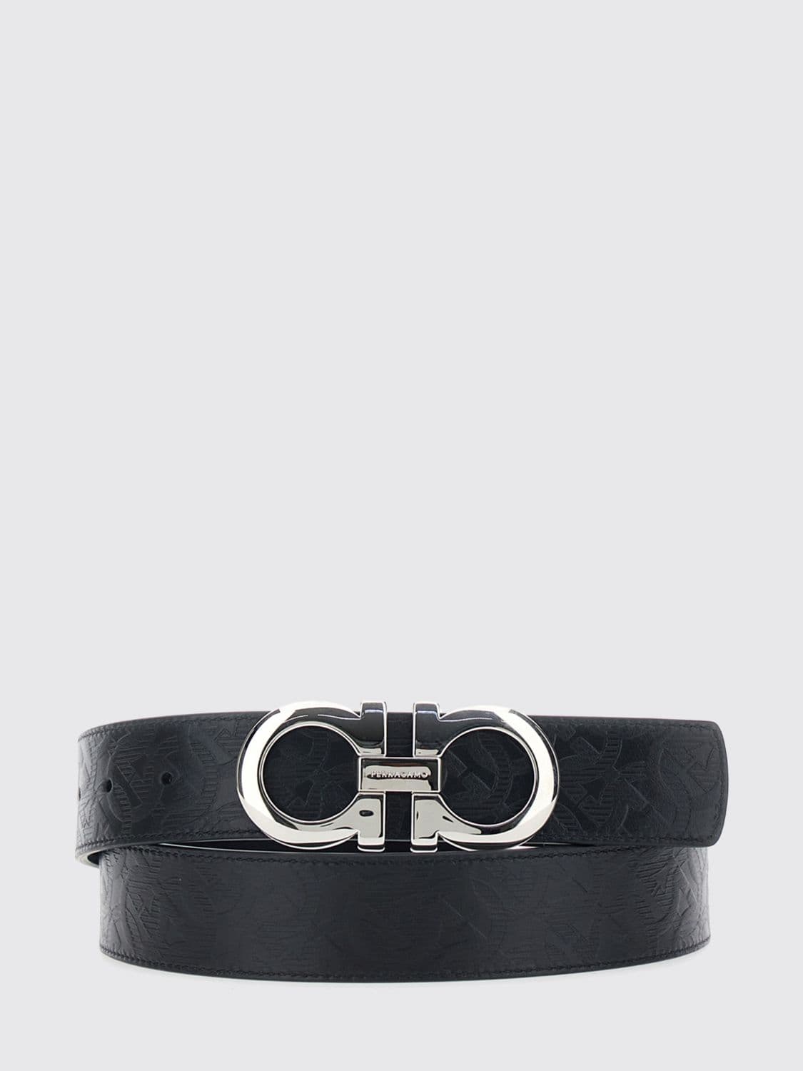 Ferragamo Reversible Gancini Leather Belt with Interlocking Buckle