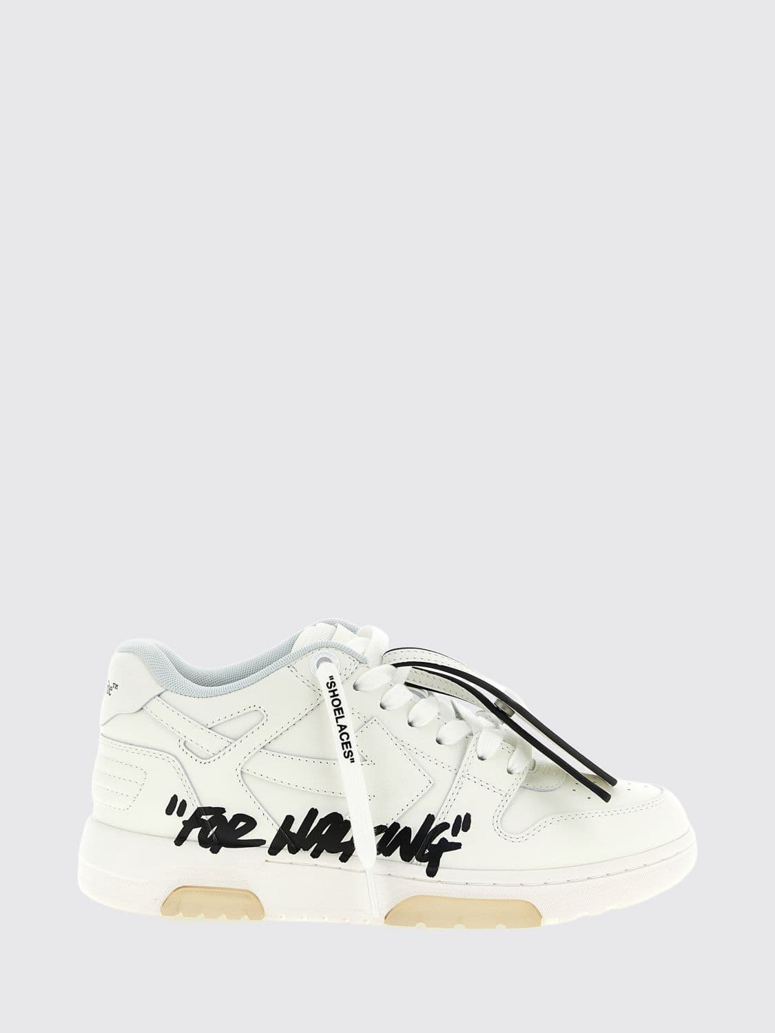 Off-White Out Of Office "For Walking" Low-Top Sneakers in Leather