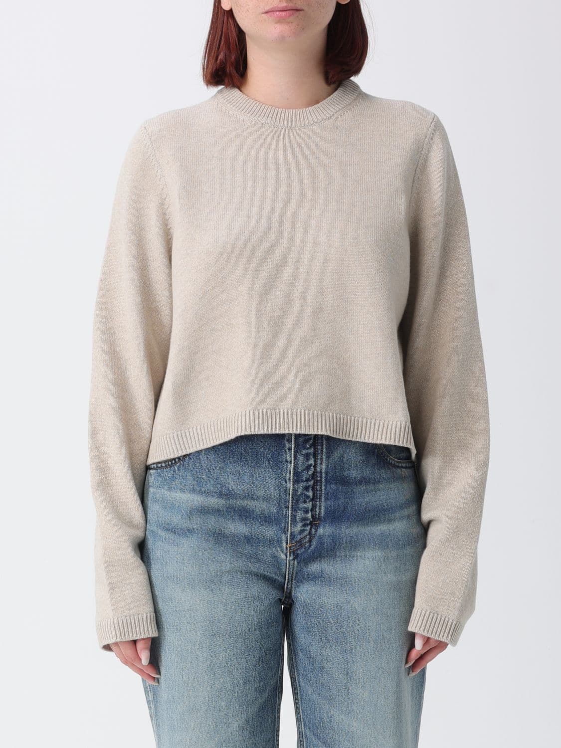 Alaïa Long-Sleeved Pure Cashmere Crewneck Jumper