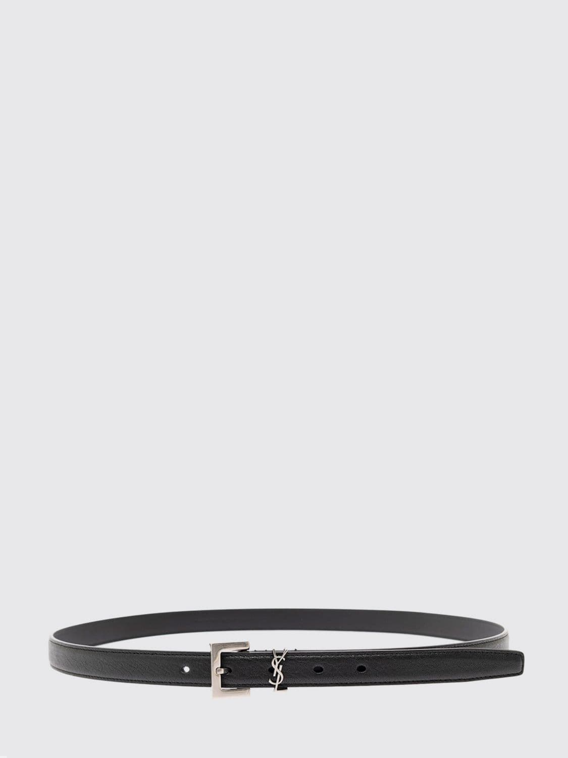 Saint Laurent Grained Lambskin Leather Belt