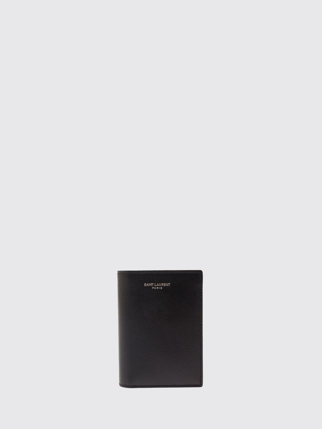 Saint Laurent Bifold Wallet in Grain de Poudre Leather with Laminated Logo · OS