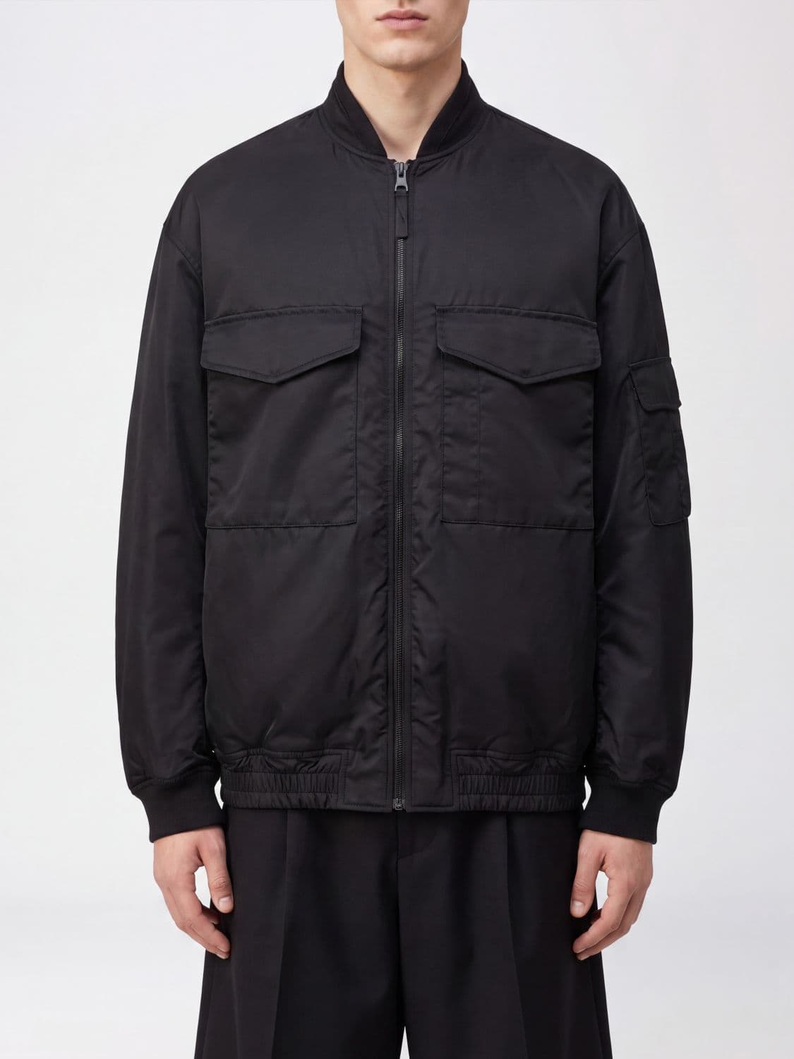 Comme Des Garçons Homme Plus Relaxed-Fit Satin Bomber Jacket