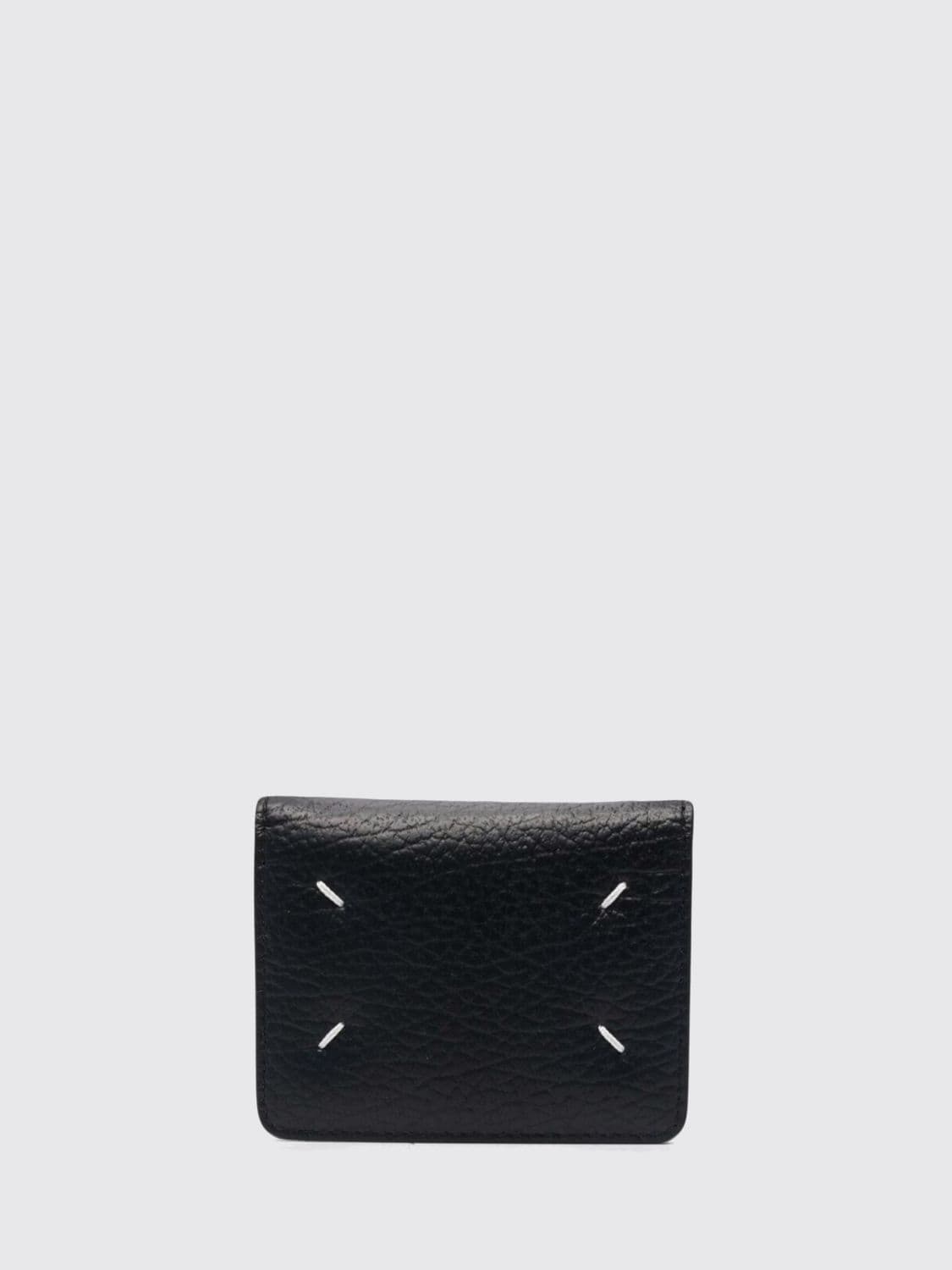 Maison Margiela Hammered Leather Bifold Card Holder with Four Stitches · OS