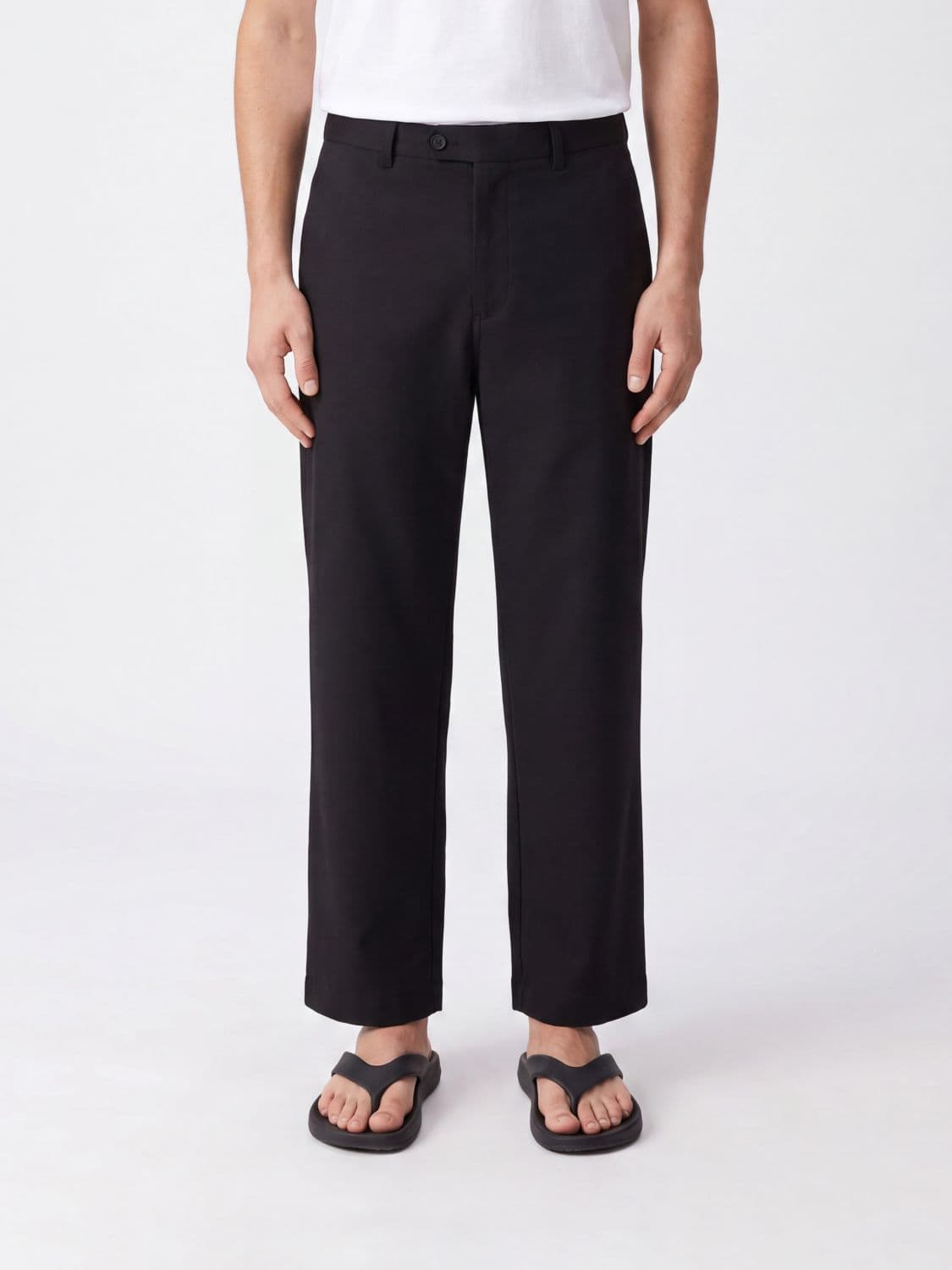 Comme Des Garçons Homme Plus Wide-Leg Wool Chino Trousers · L