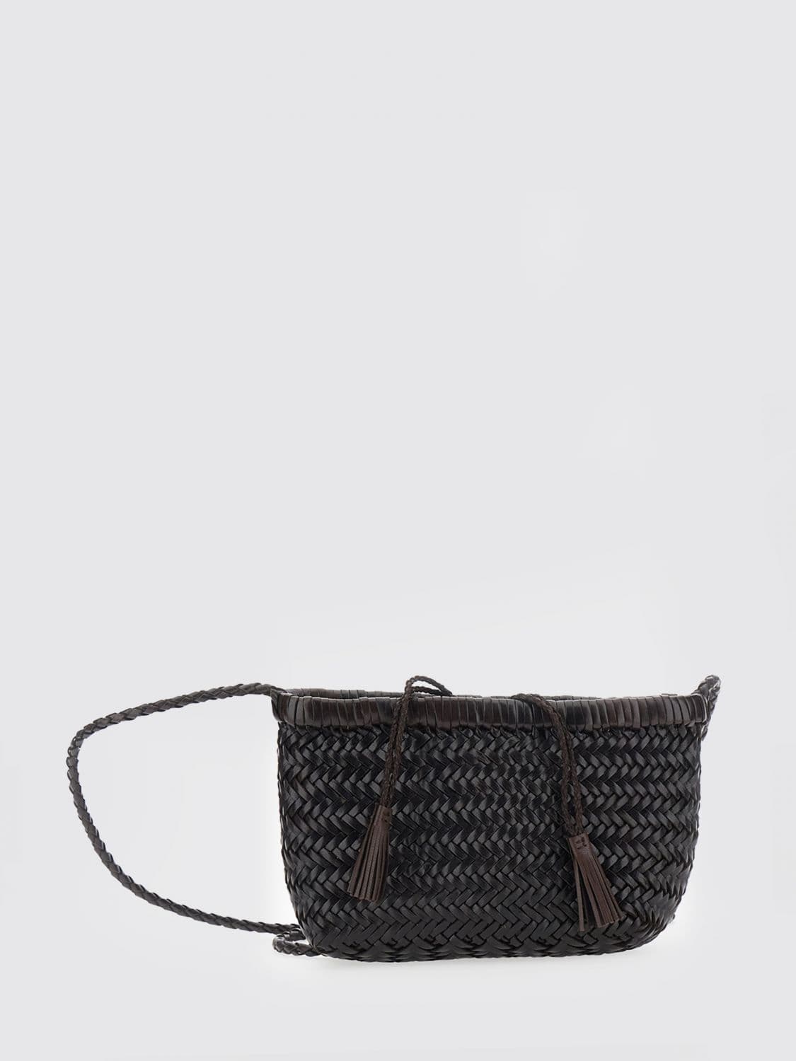 Dragon Diffusion Minsu Woven Leather Mini Crossbody Bag with Tie Fastening · OS