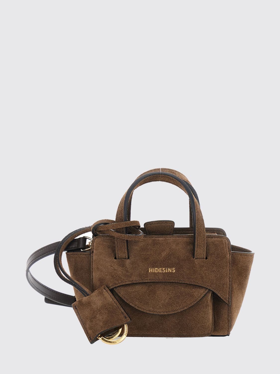 Helen Kaminski Suede Mini Handbag with Removable Shoulder Strap