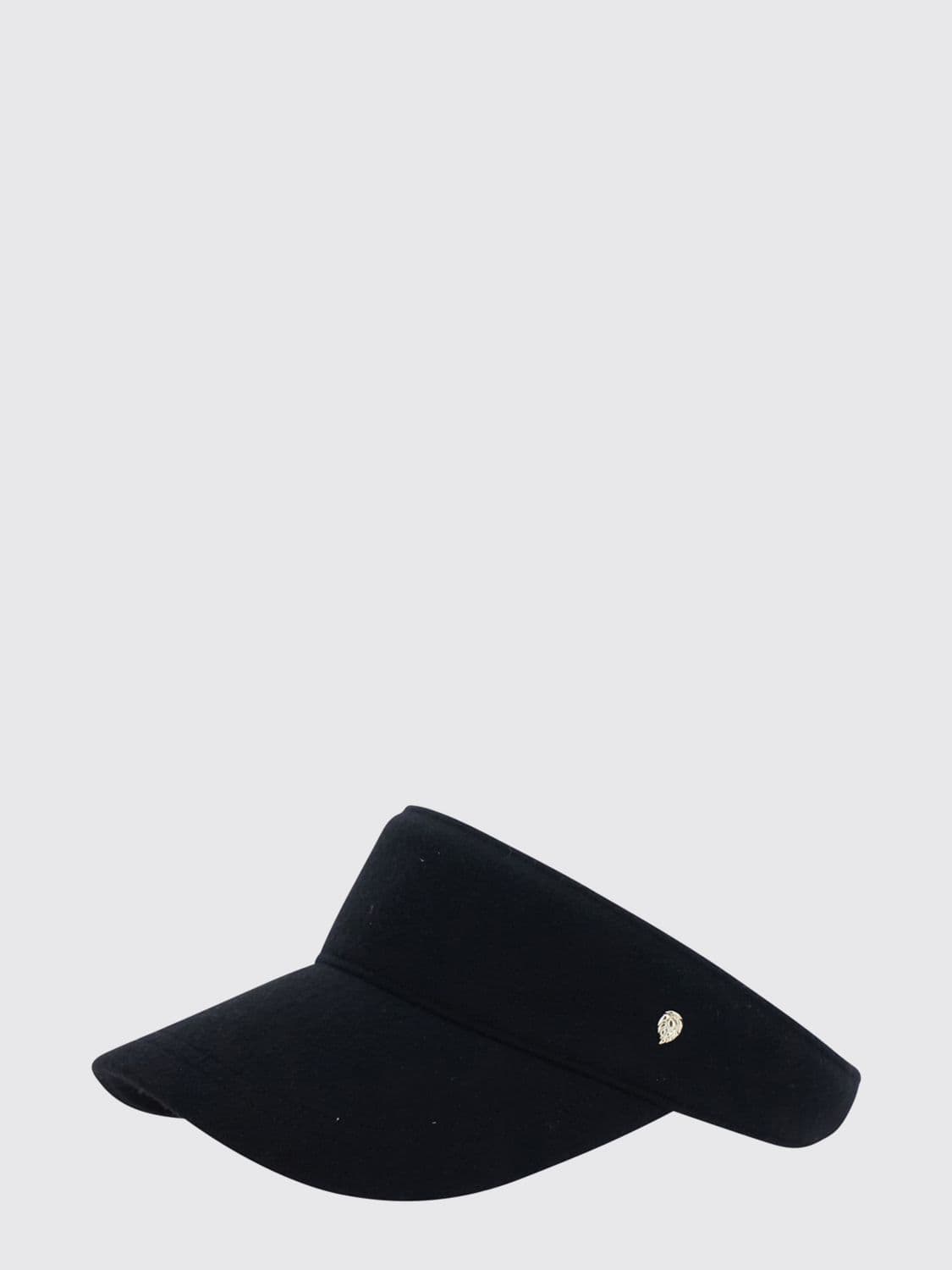 Helen Kaminski Wool Tennis Visor with Metallic Logo and Adjustable Strap · OS