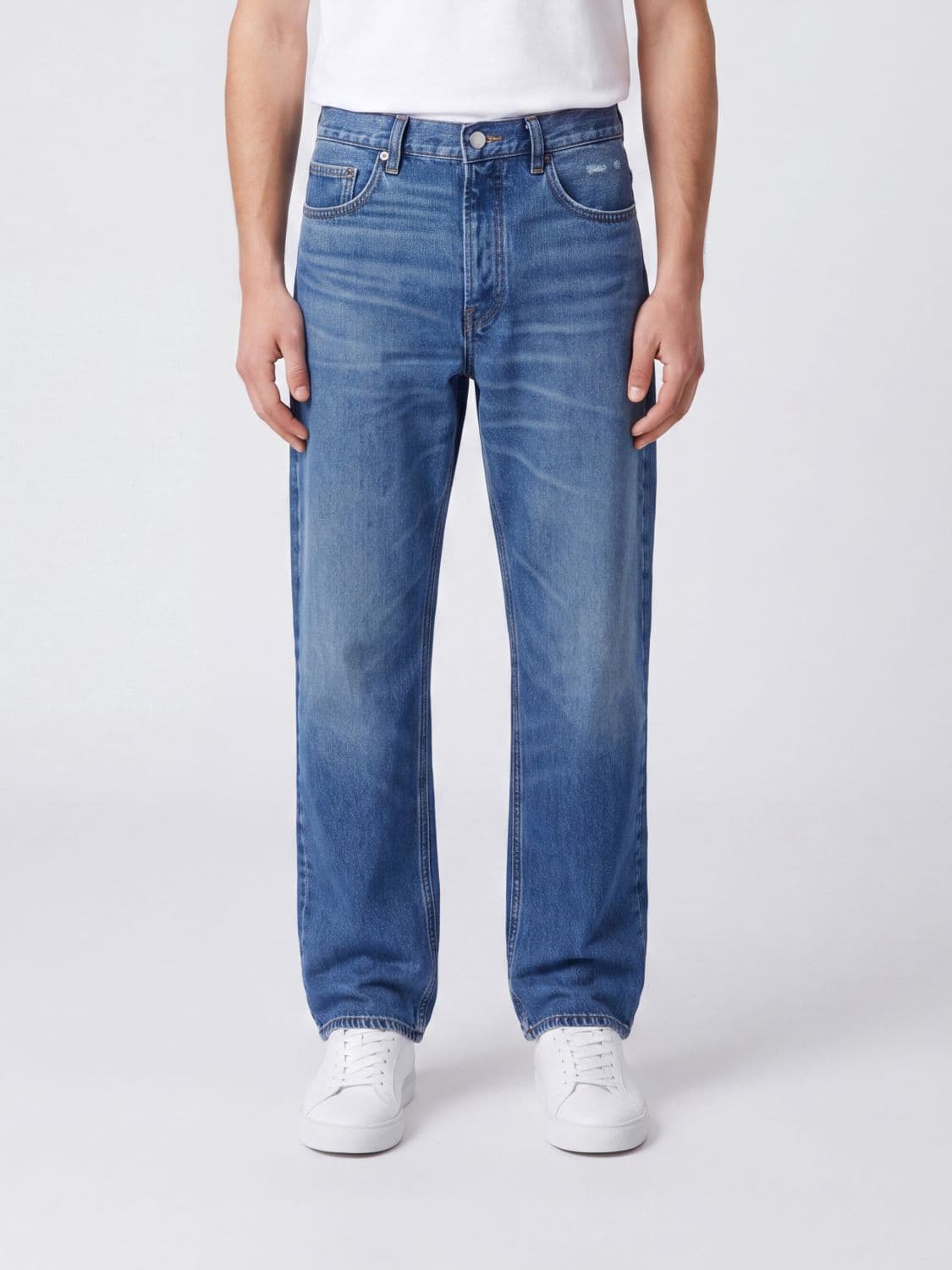 Frame The Straight Fit Cotton Denim Jeans