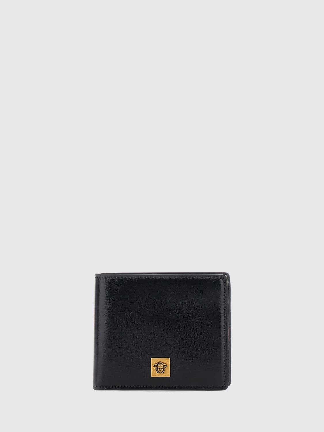 Versace Bifold Wallet in Calf Leather with Medusa hardware