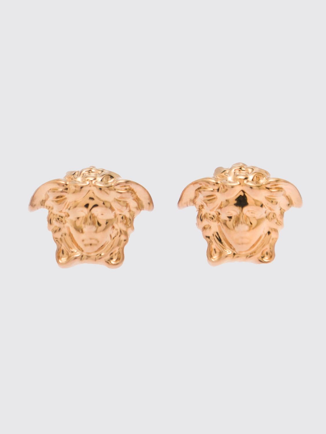 Versace Medusa Stud Earrings Crafted in Silver-Tone Metal