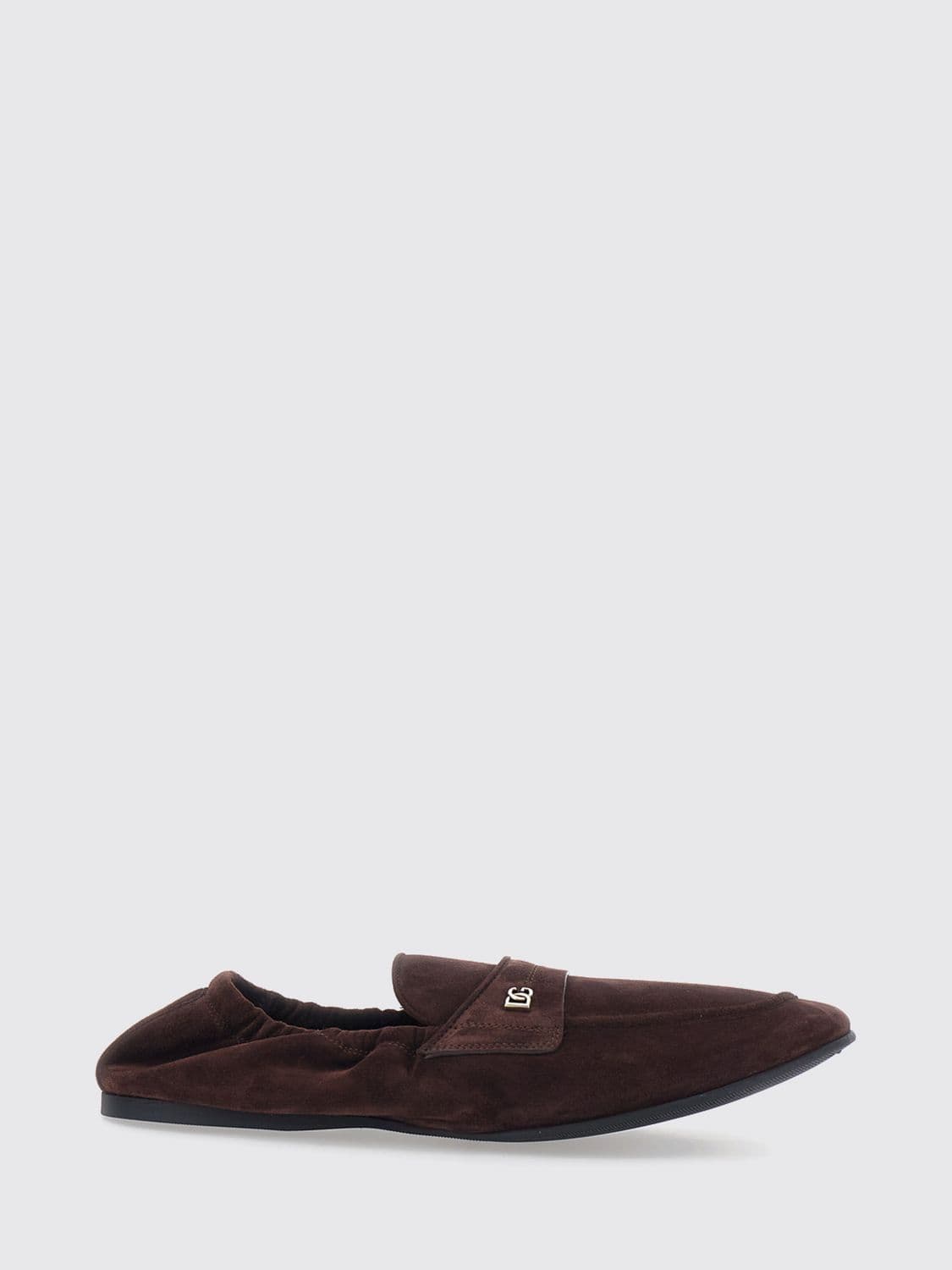 Dolce & Gabbana Suede Calfskin Loafers with DG Logo
