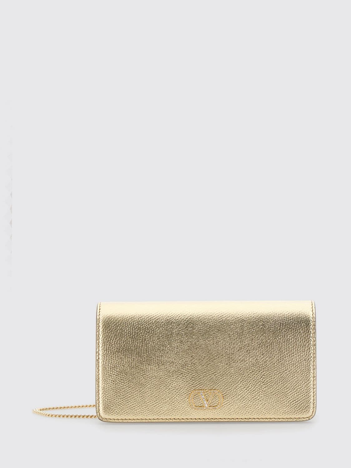 Valentino Garavani VLogo Signature Leather Mini Bag with Rhinestones