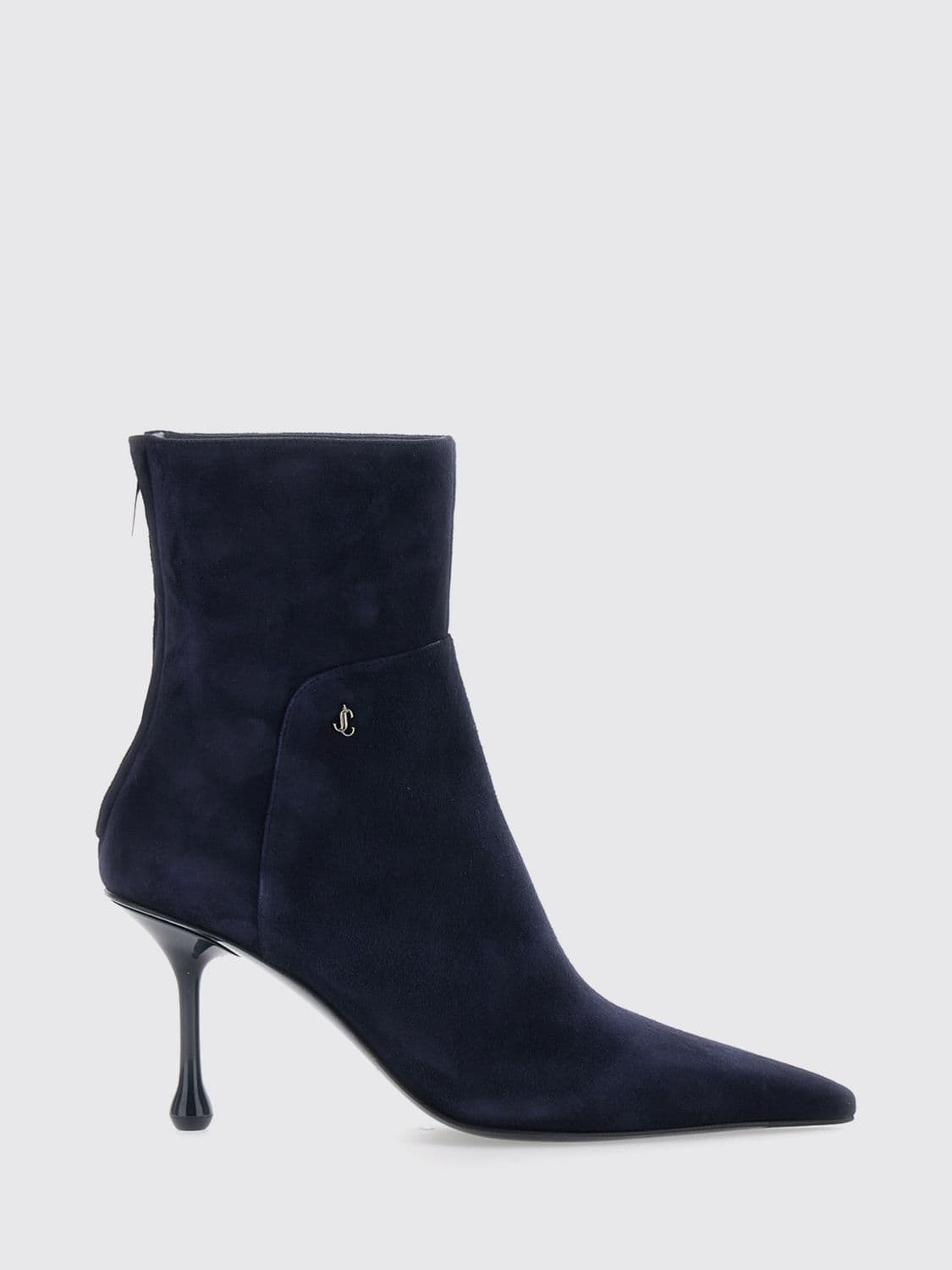 Jimmy Choo Suede Ankle Boots with a Teardrop High Heel