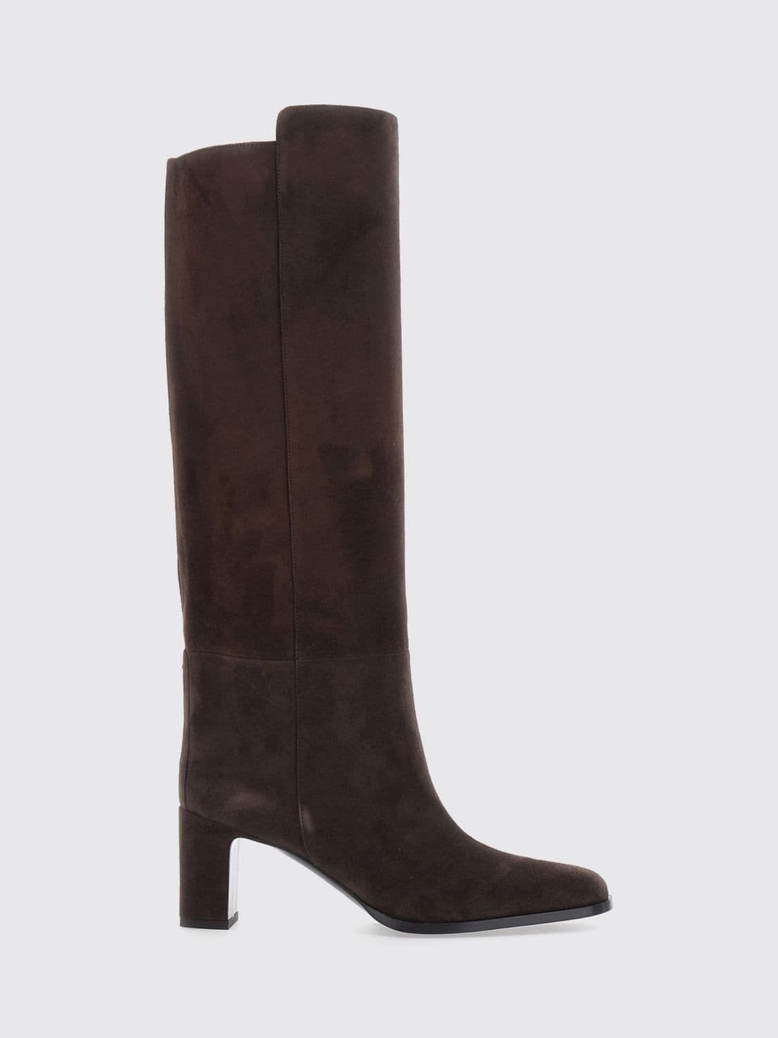 Jimmy Choo Caly Suede Knee-High Boots with Square Heel