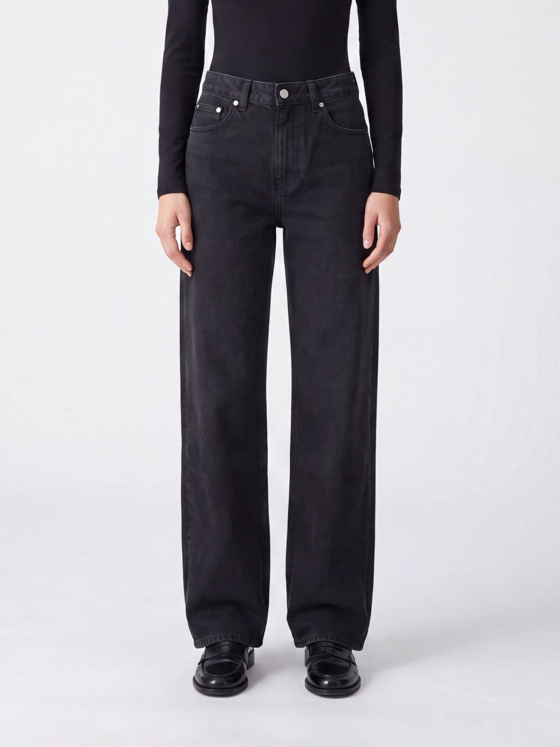 Our Legacy Wata-Cut High-Waisted Wide-Leg Jeans in Cotton Denim · 27