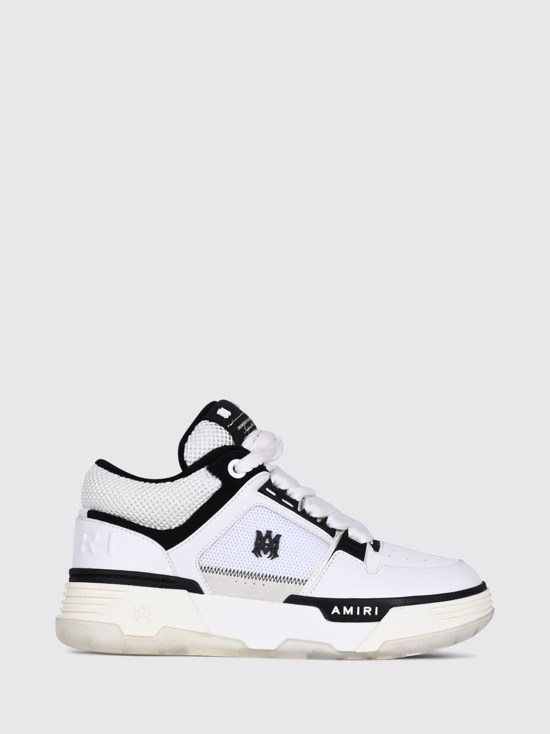 Amiri MA-1 High-Top Trainers in Leather and Mesh with Contrast Logo · 39