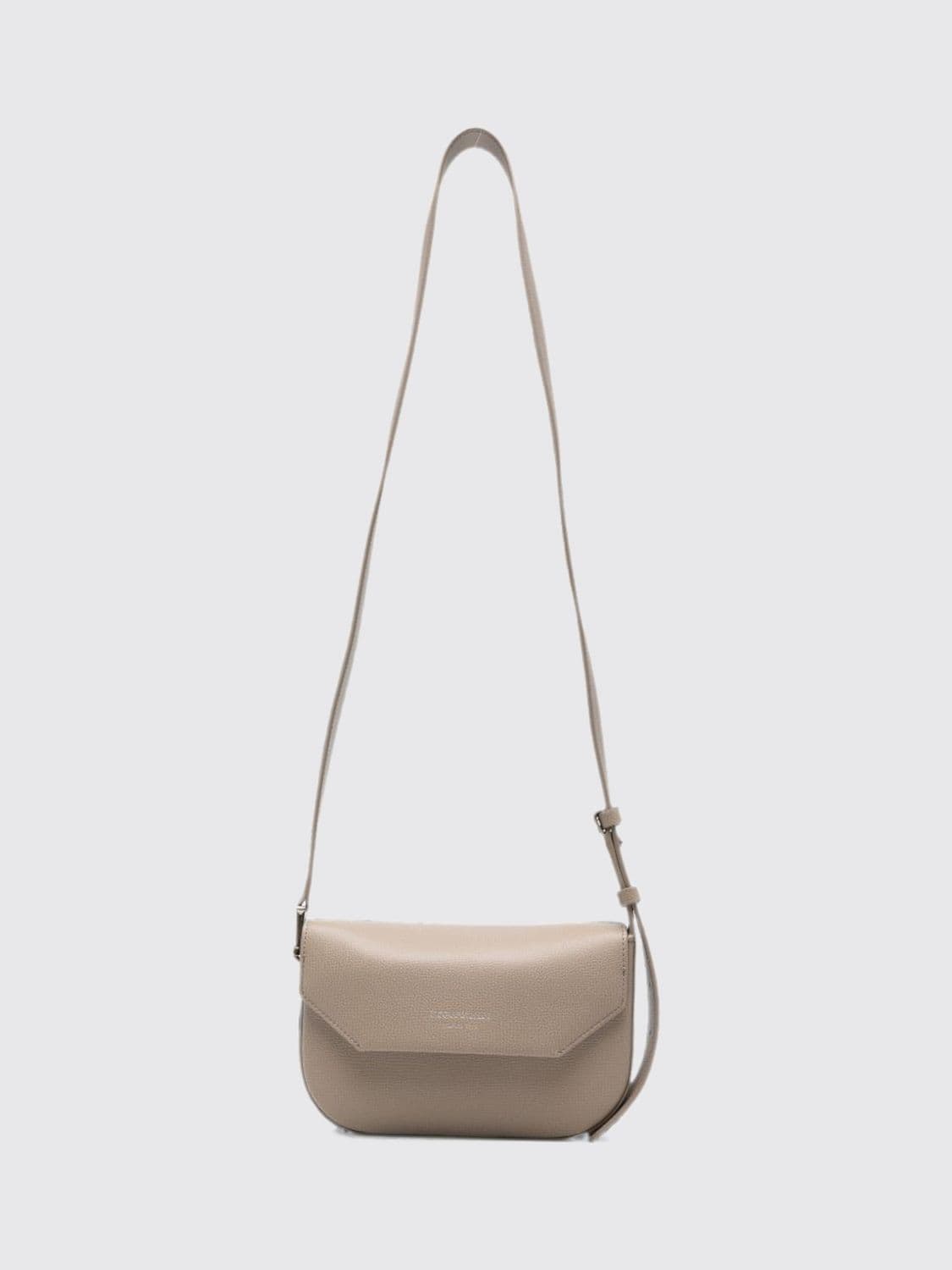 Emporio Armani Mini Crossbody Bag in Grained Leather with Magnetic Flap