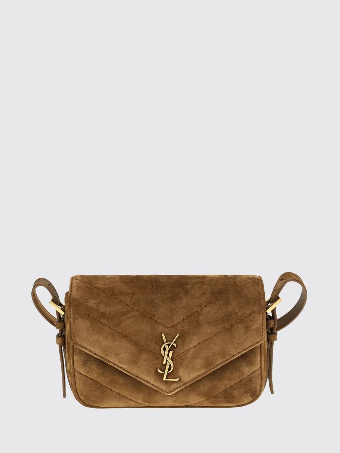 Saint Laurent LouLou Mini Bag in Quilted Suede · OS