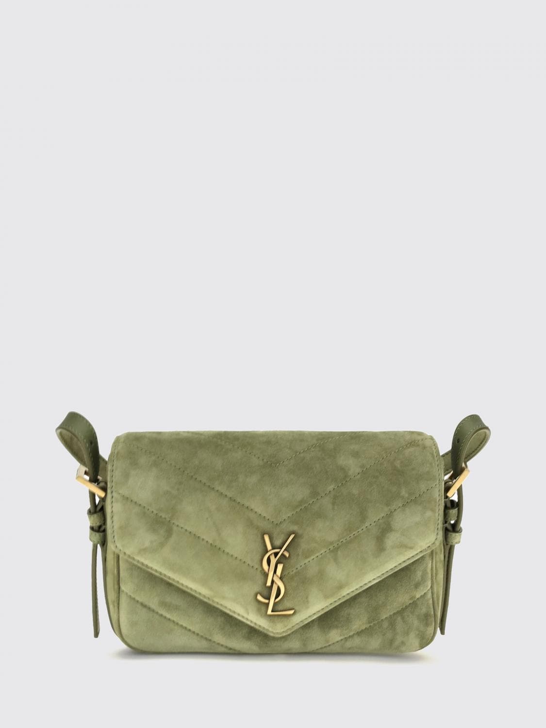 Saint Laurent LouLou Mini Bag in Quilted Suede