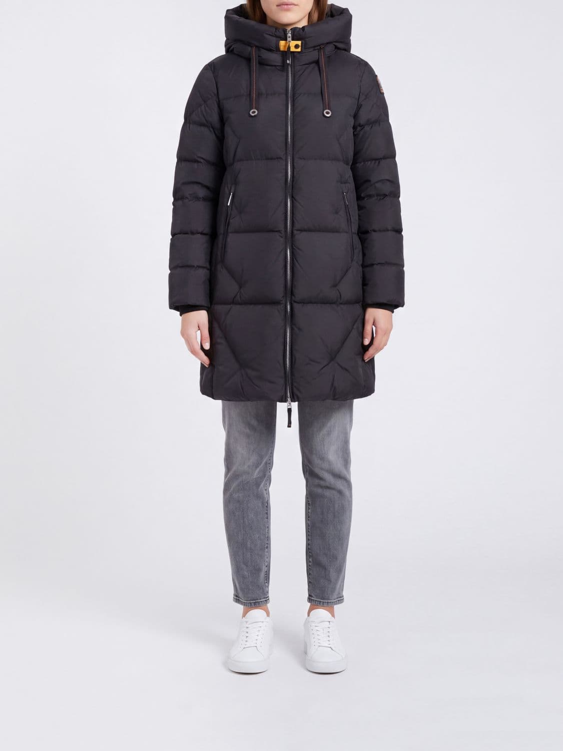 Parajumpers Janet Long Quilted Nylon Down Jacket with Hood