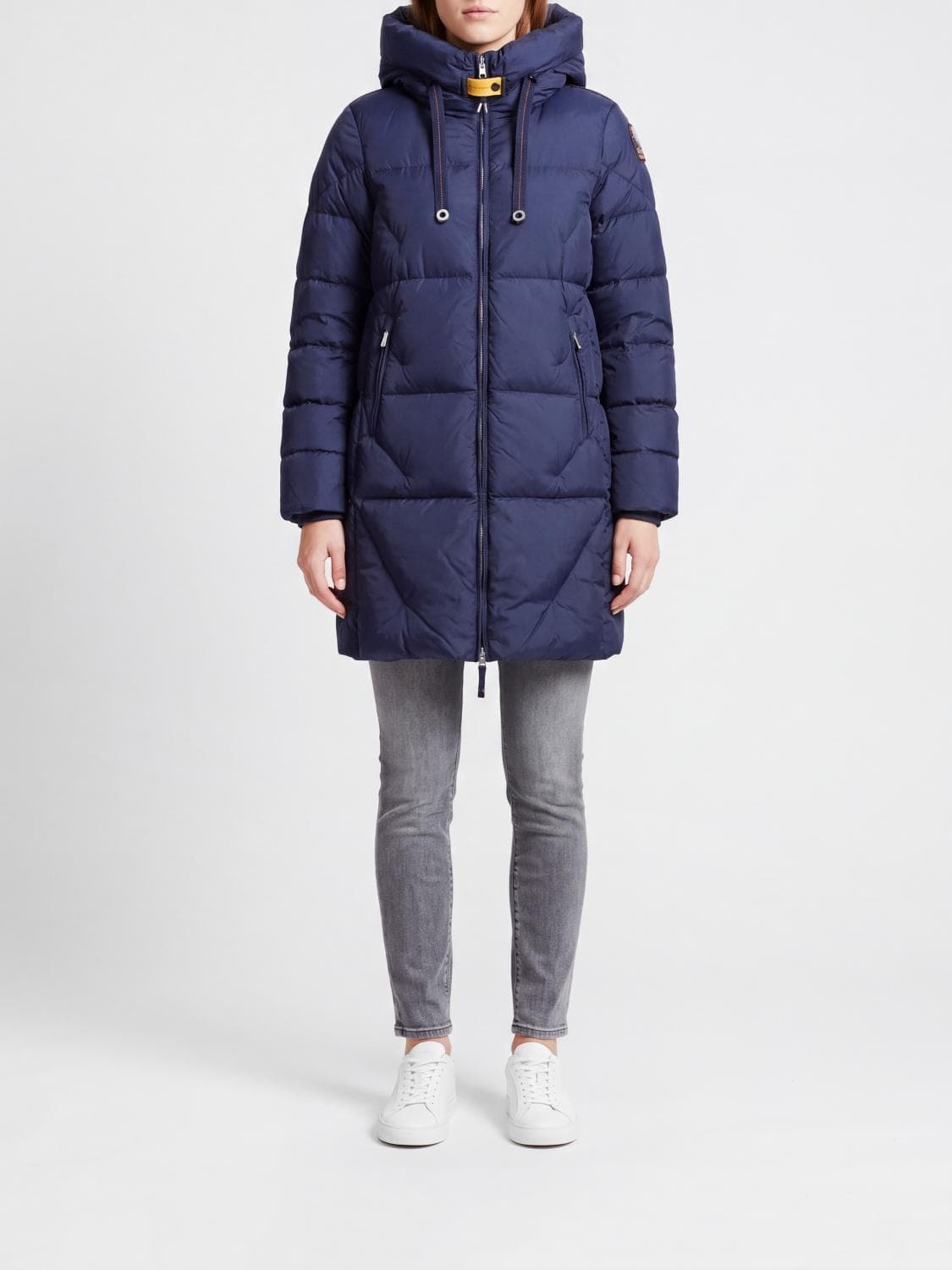 Parajumpers Janet Long Quilted Nylon Down Jacket with Hood