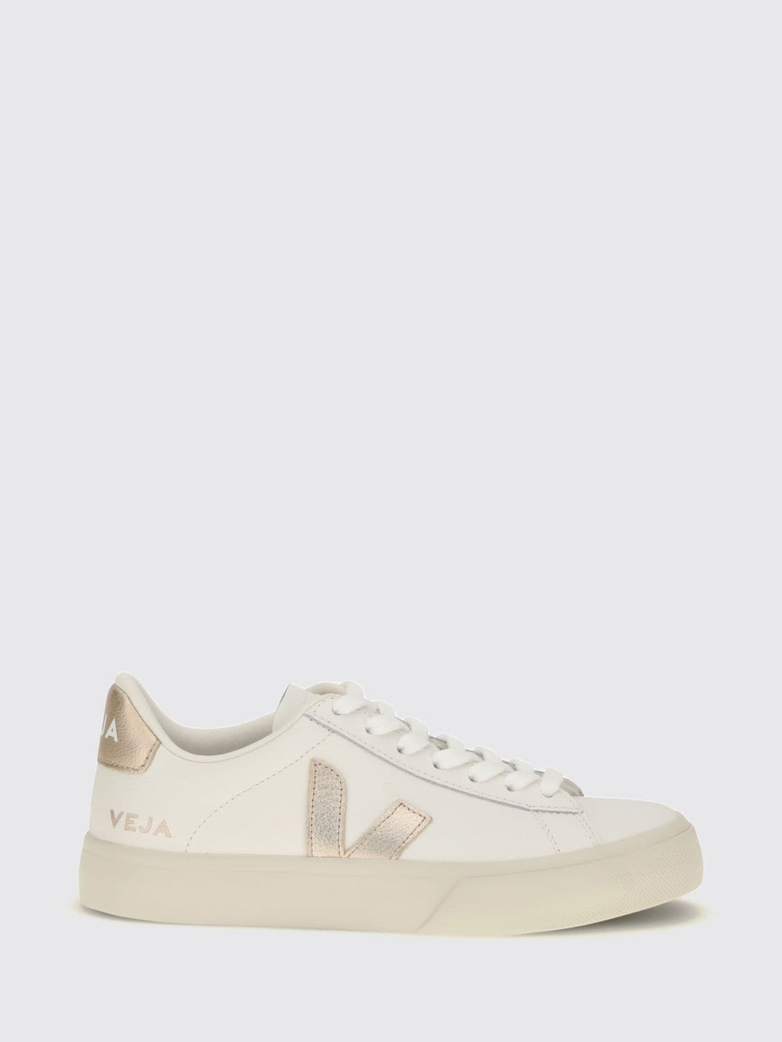 Veja Campo Chromefree Sustainable Leather Sneakers with Contrast Logo