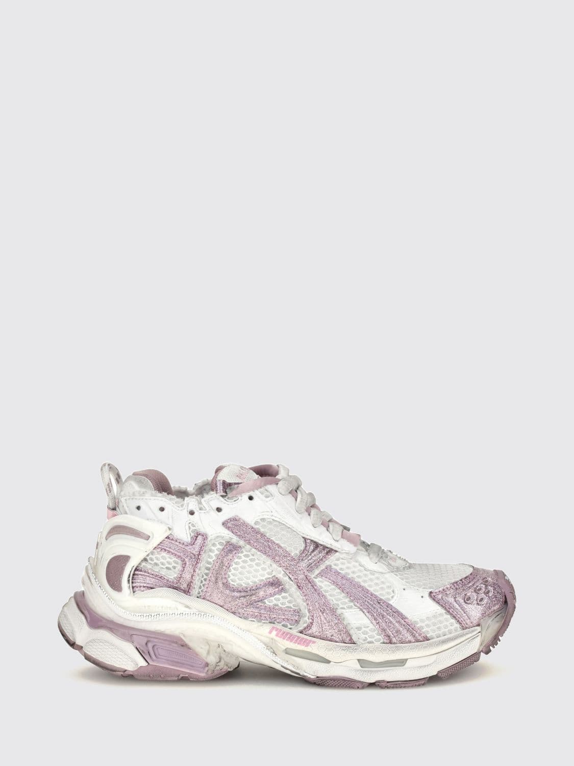 Balenciaga Runner Distressed-Effect Mesh and Rubber Trainers