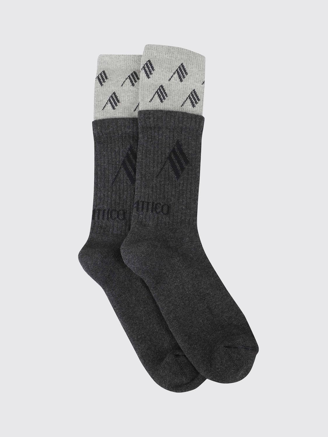 The Attico Cotton-Blend Socks with Contrast Logo