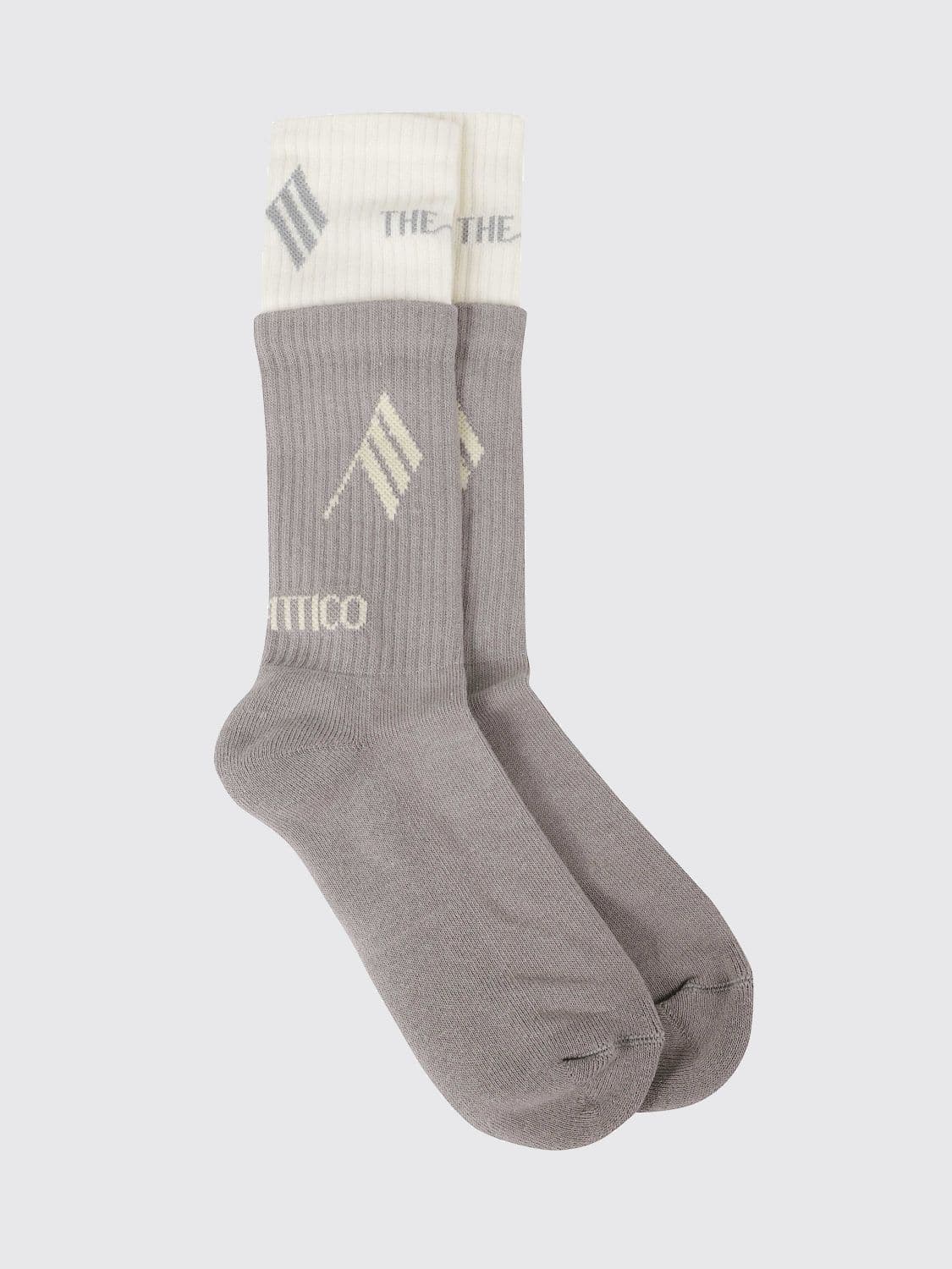 The Attico Cotton-Blend Socks with Contrast Logo