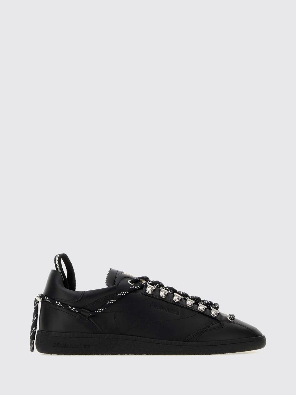 Dsquared2 Rebels Embossed-Logo Smooth Calf Leather Trainers