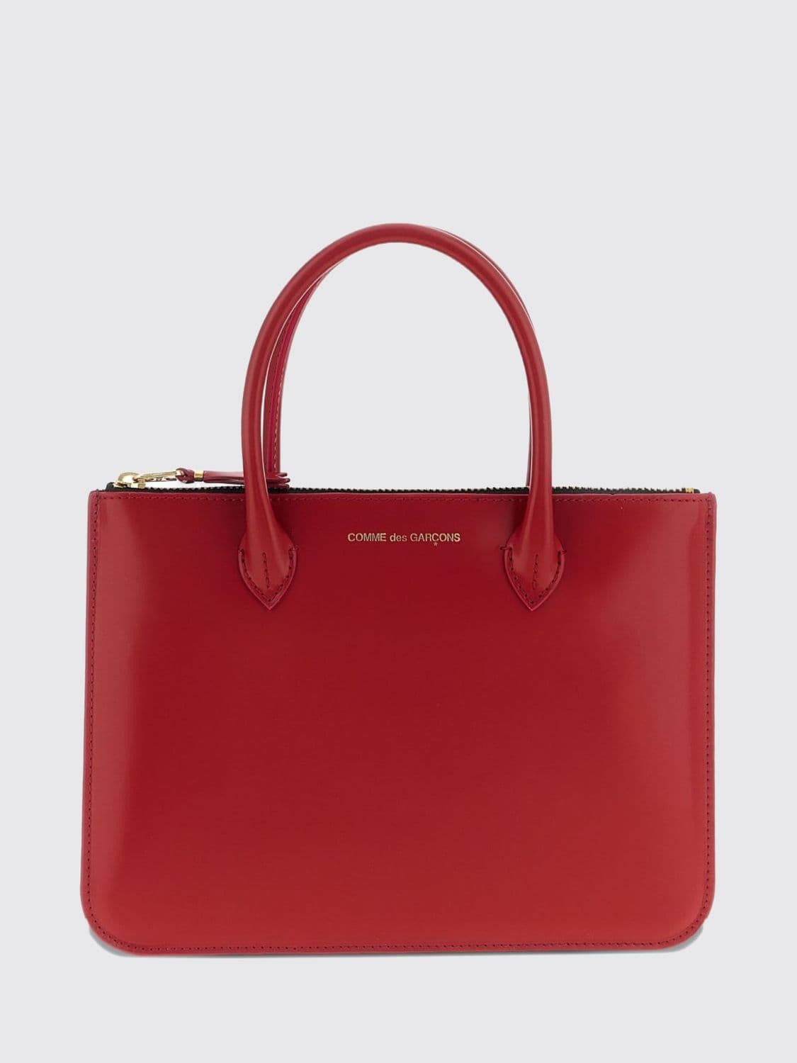 Comme Des Garçons Wallet Mini Handbag in Smooth Leather with Double Handle