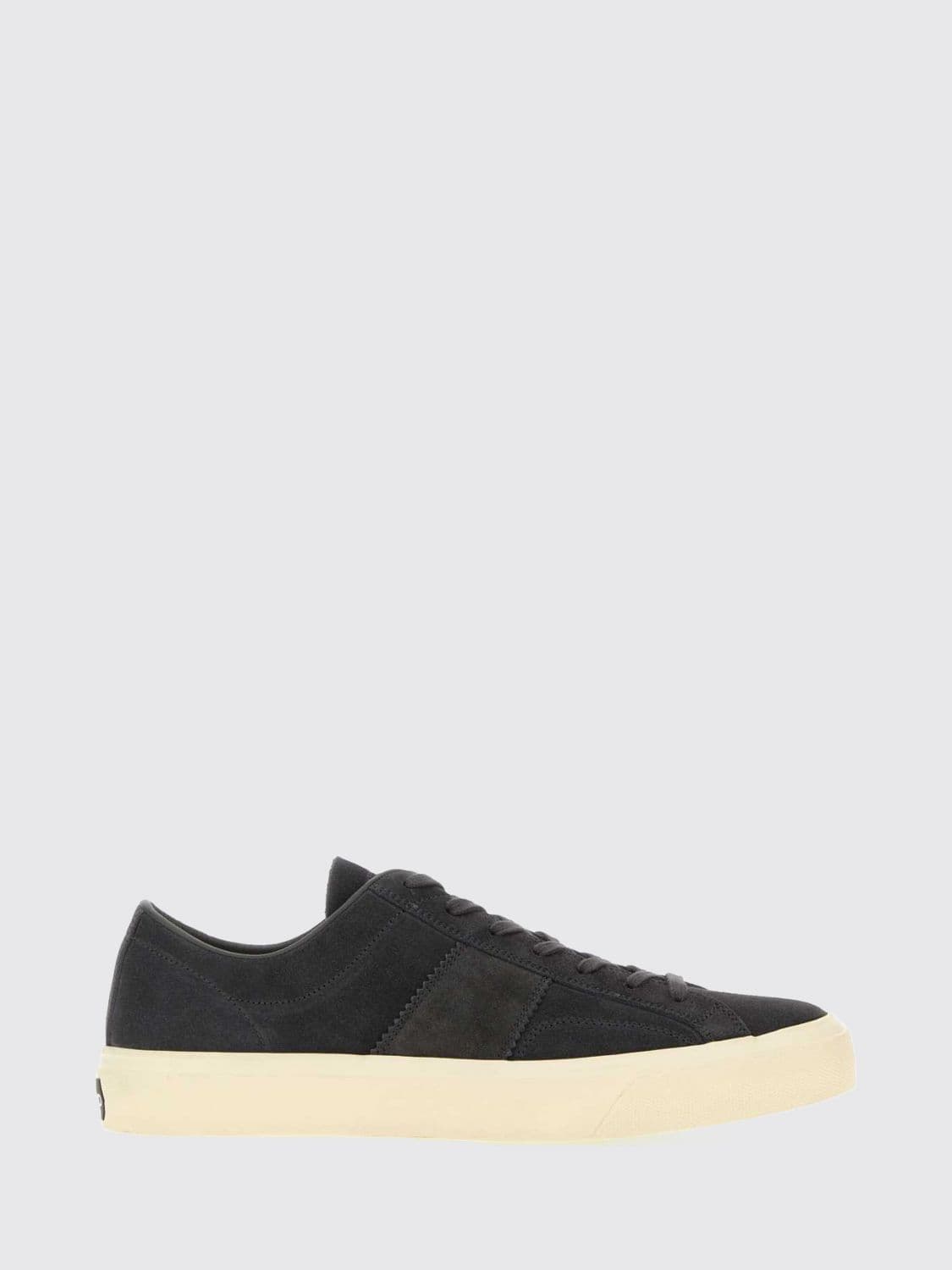 Tom Ford Cambridge Low-Top Suede Calf Leather Trainers
