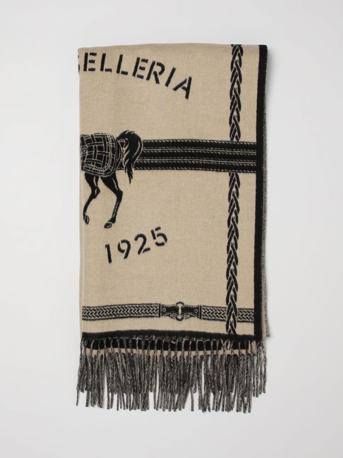 Fendi Selleria Logo-Print Wool and Cashmere-Blend Scarf