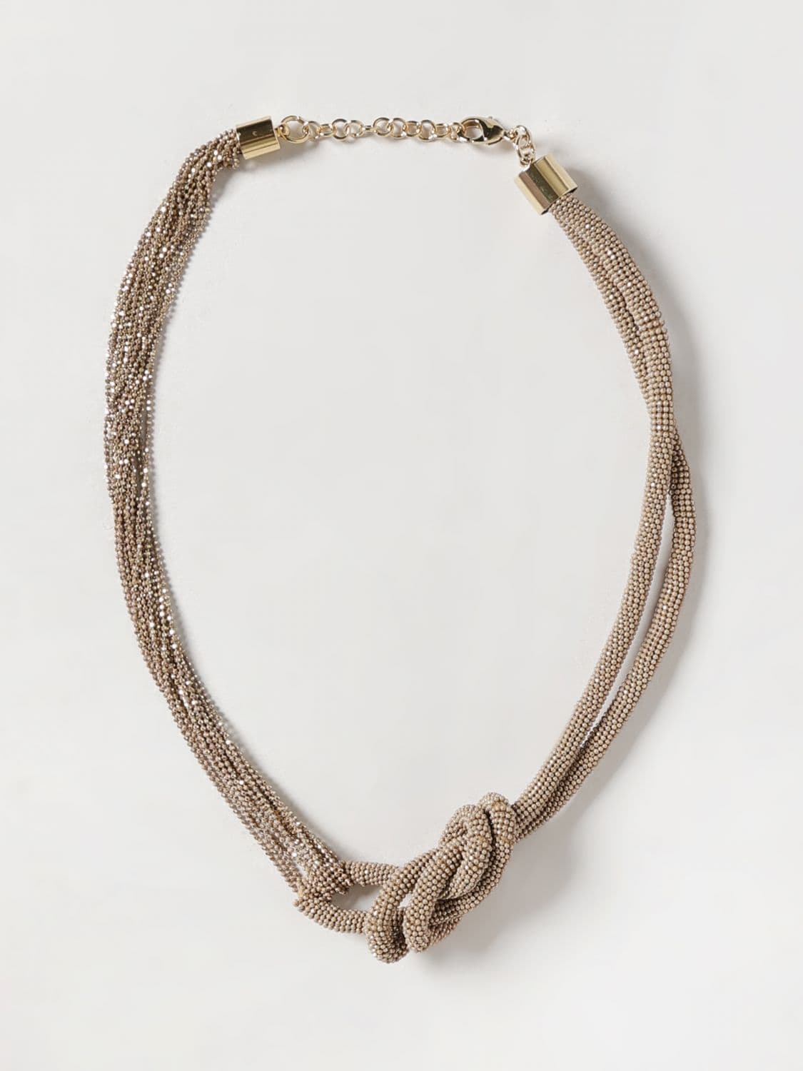 Fabiana Filippi Multi-Strand Choker Necklace with Crystals and Gemstones · OS