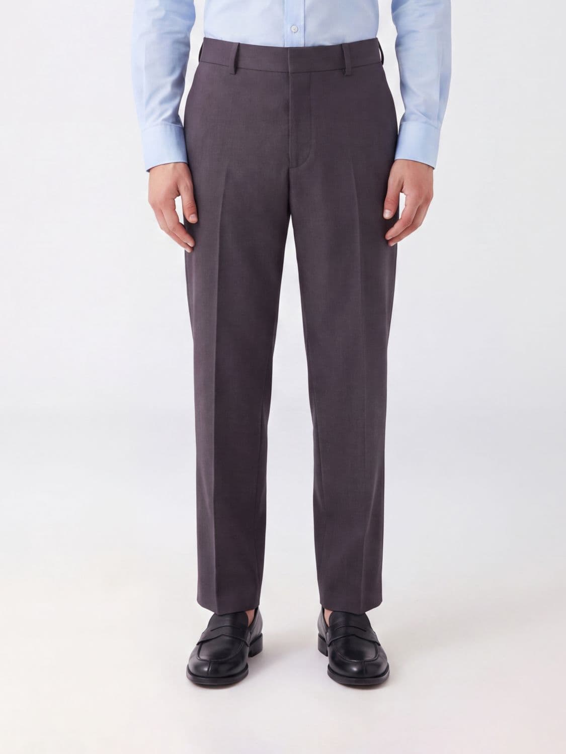 Studio Nicholson Fume Wide-Leg Tailored Trousers in Pure Virgin Wool