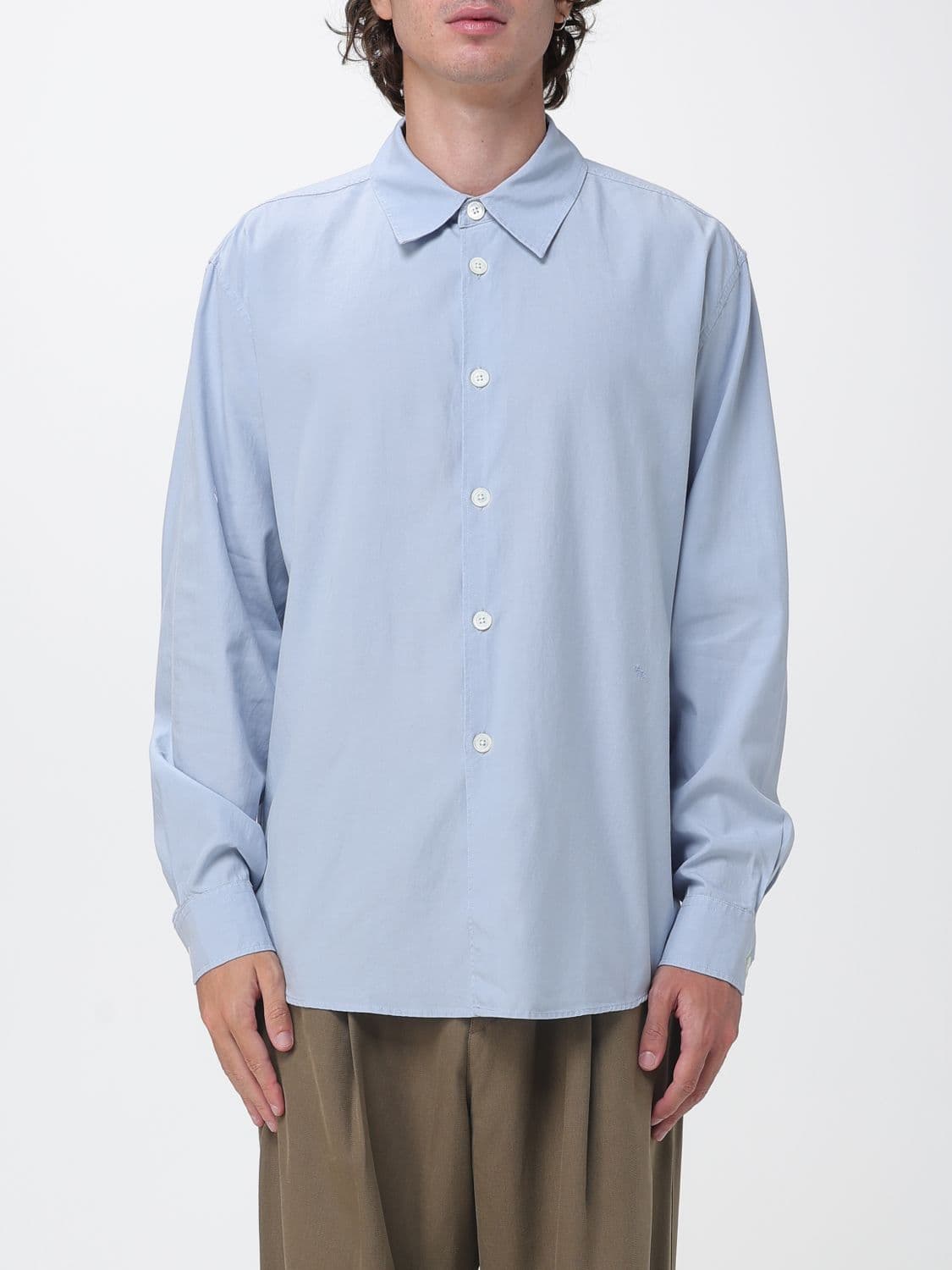 Our Legacy Casual Lyocell and Cotton-Blend Shirt with French Collar · 46
