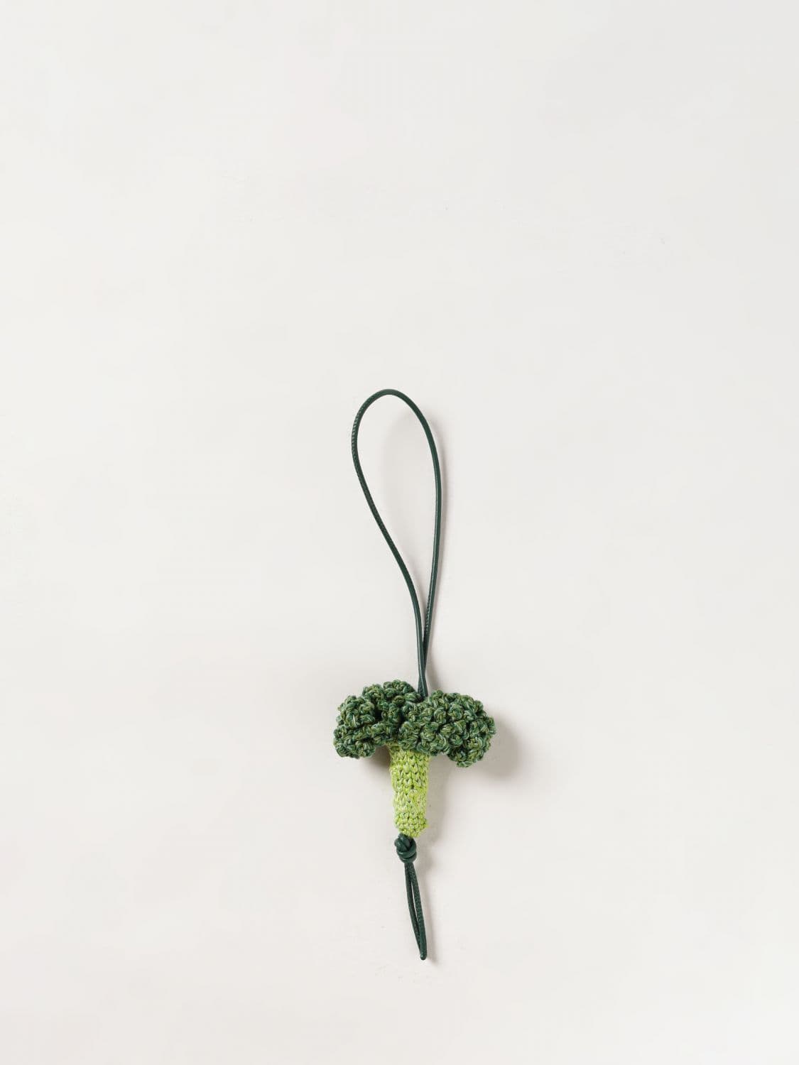 Jw Anderson Crocheted Cotton Keychain with Applied Logo