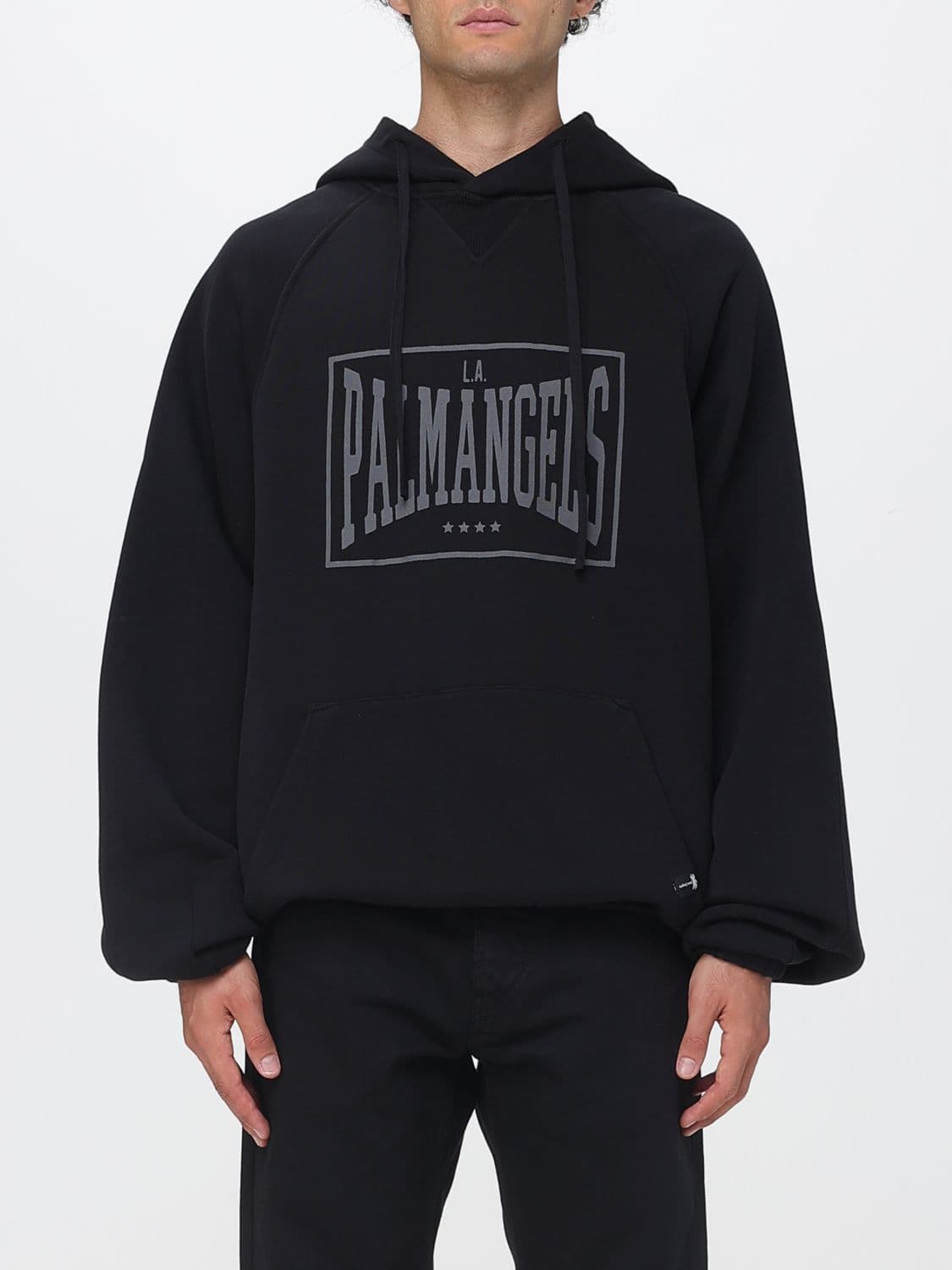 Palm Angels Oversized Logo Cotton Hoodie