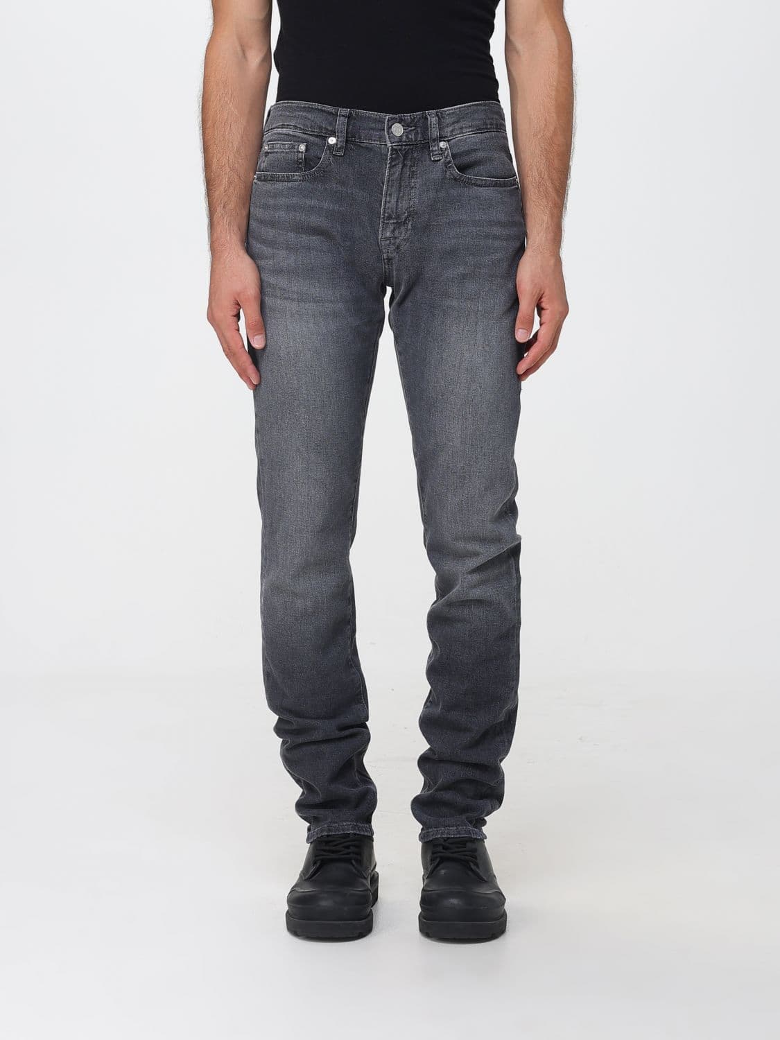 Frame L'Homme Mid-Rise Slim-Fit Cotton Denim Jeans